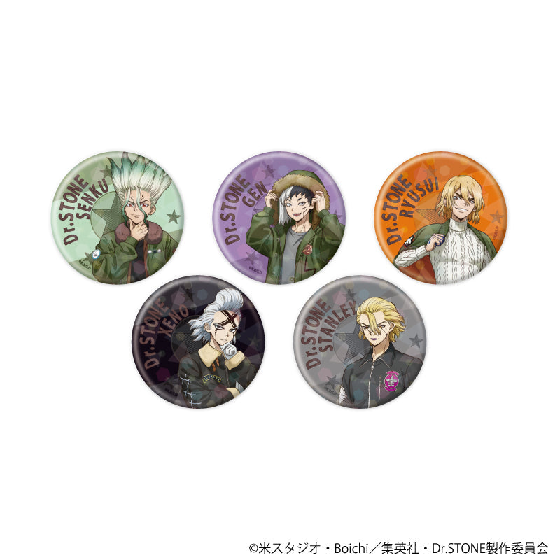 ホログラム缶バッジ(57mm)「Dr.STONE」06/フライトジャケットver. ブラインド(全5種)(描き下ろしイラスト) - AniSmile
