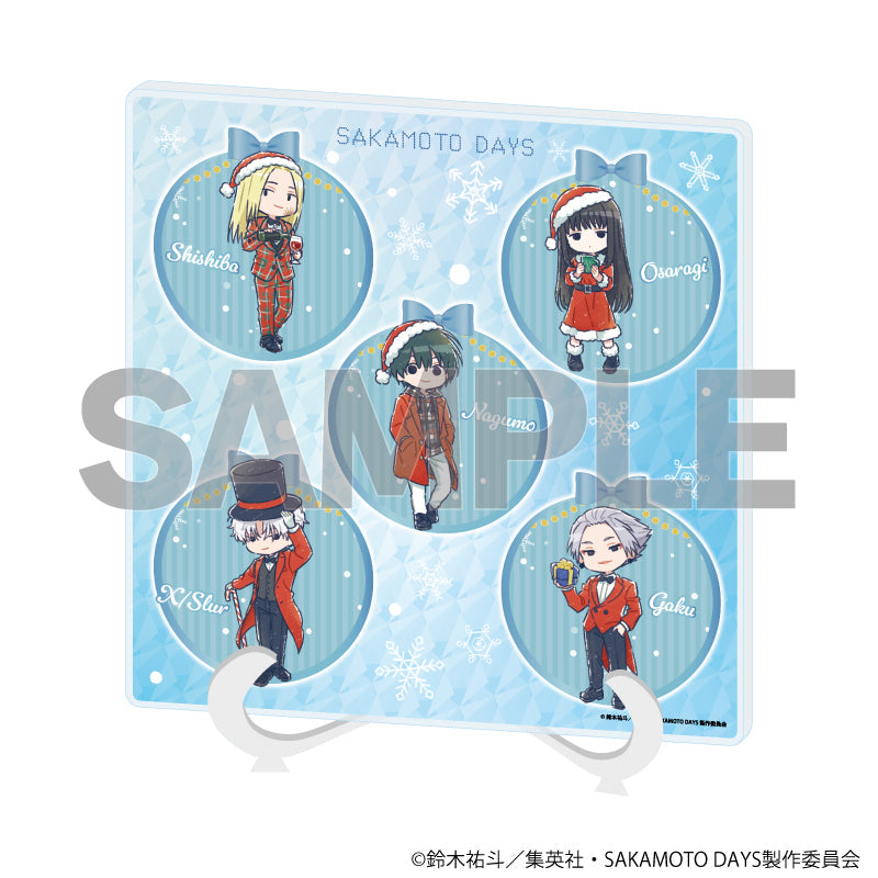 アクリルアートボード「SAKAMOTO DAYS」08/デザインB クリスマスver.(グラフアートイラスト) - AniSmile