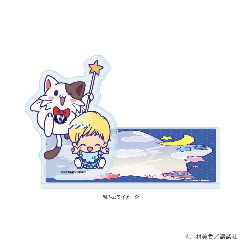 アクリルコースタースタンド「だぁ!だぁ!だぁ!」01/ルゥ&ワンニャー 星空ファッションver.(Candy artイラスト) 画像 2 | AniSmile