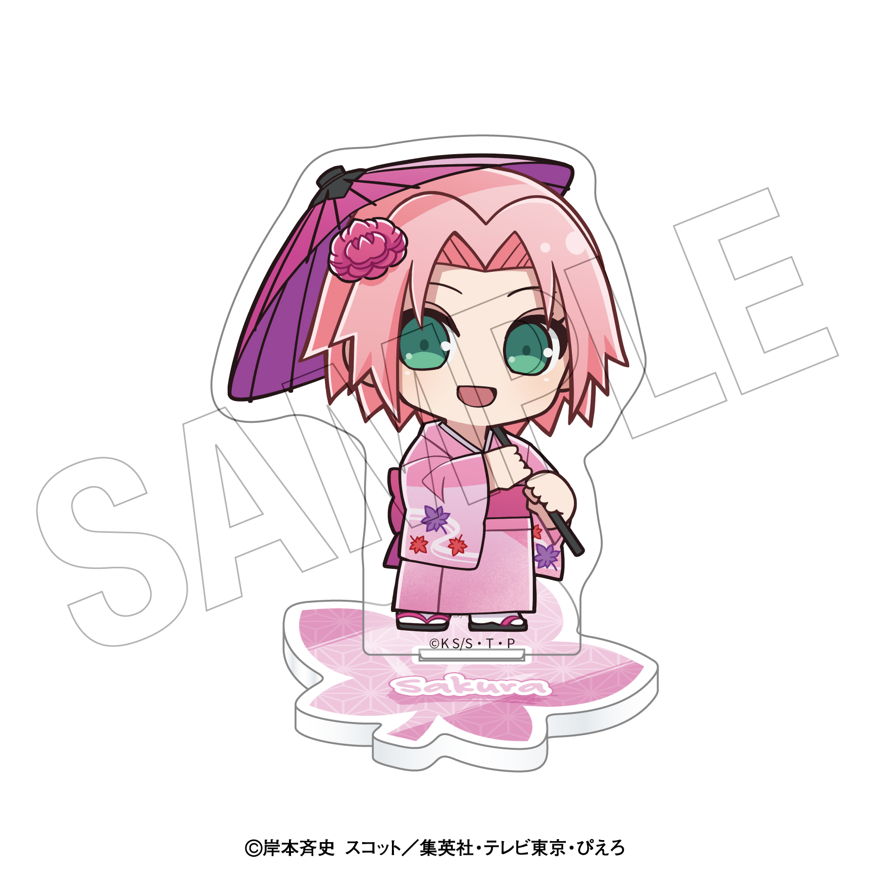 「NARUTO-ナルト- 疾風伝」 <紅葉狩り> ちびきゃらアクリルスタンド(春野サクラ) Image 2 | AniSmile