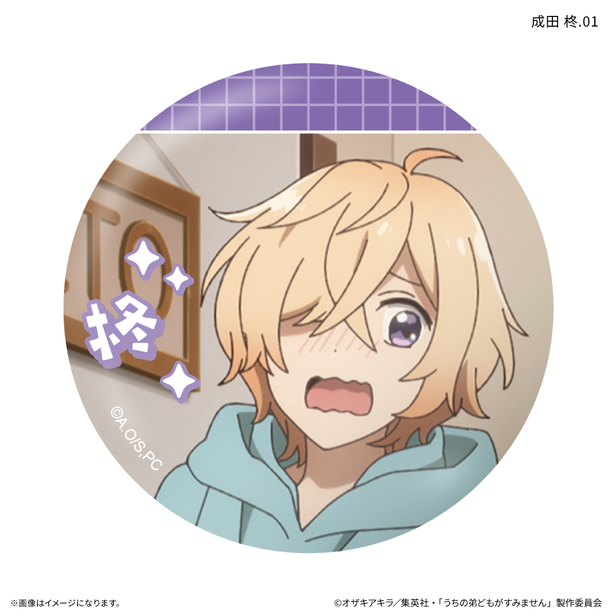 うちの弟どもがすみません だけ缶 成田 柊だけトレーディング缶バッジ 【全7種】(単品) - AniSmile