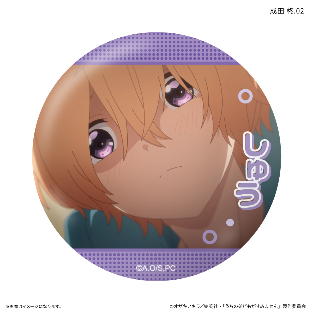 うちの弟どもがすみません だけ缶 成田 柊だけトレーディング缶バッジ 【全7種】(単品) Image 3 | AniSmile