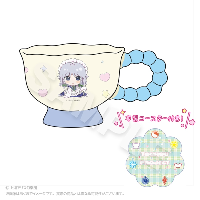 東方Project マグカップ ちびっこver. 十六夜 咲夜 - official product image | AniSmile