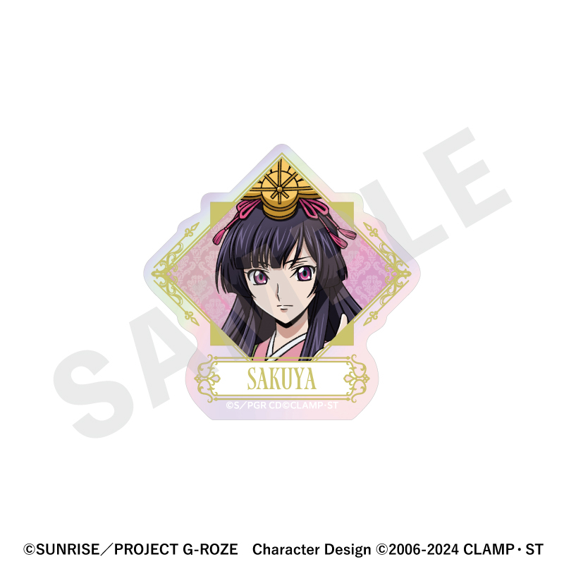 「コードギアス 奪還のロゼ」 オーロラステッカーセット (サクヤ) Image 3 | AniSmile