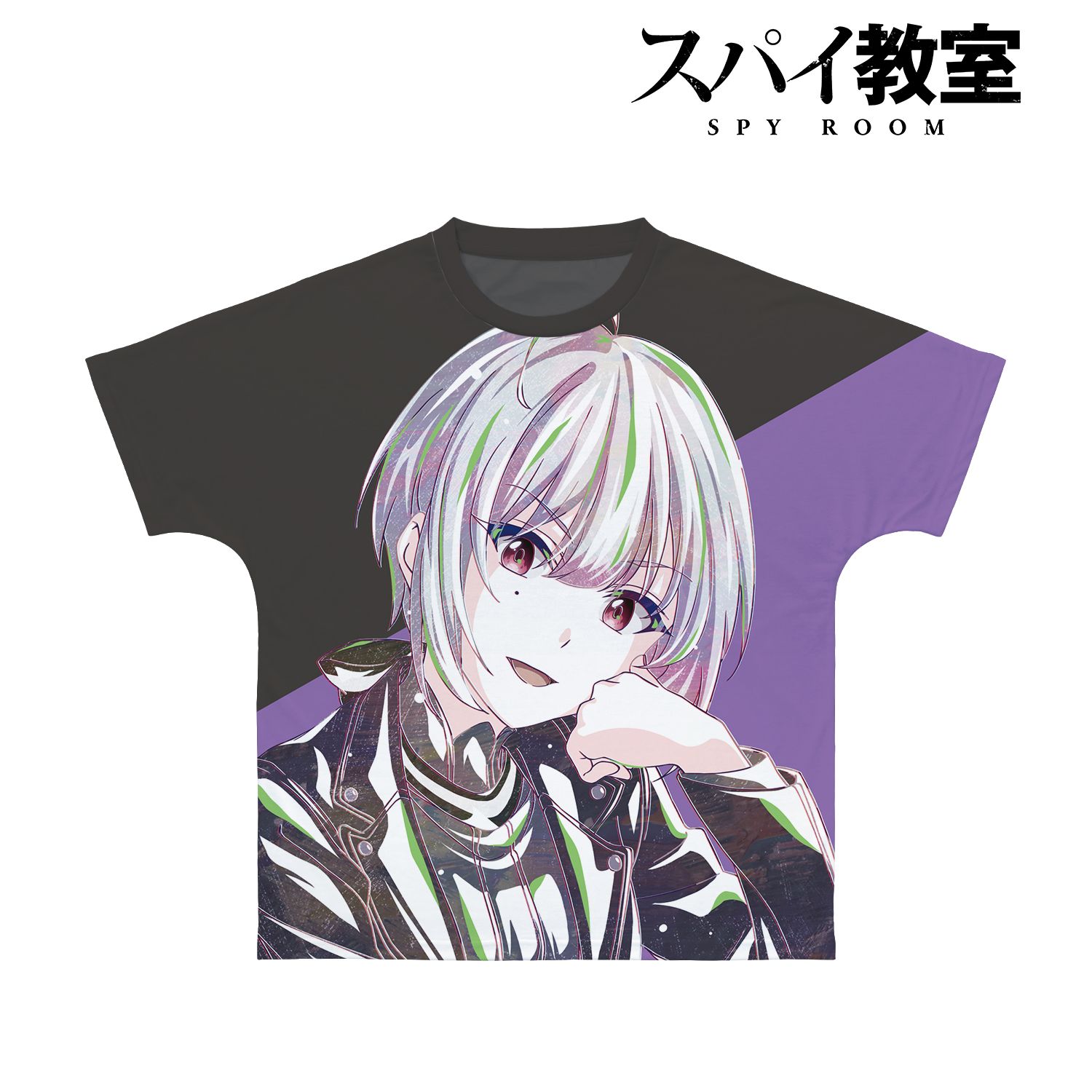 TVアニメ「スパイ教室」 ジビア Ani-Art フルグラフィックTシャツユニセックス(サイズ/XS) Image 3 | AniSmile