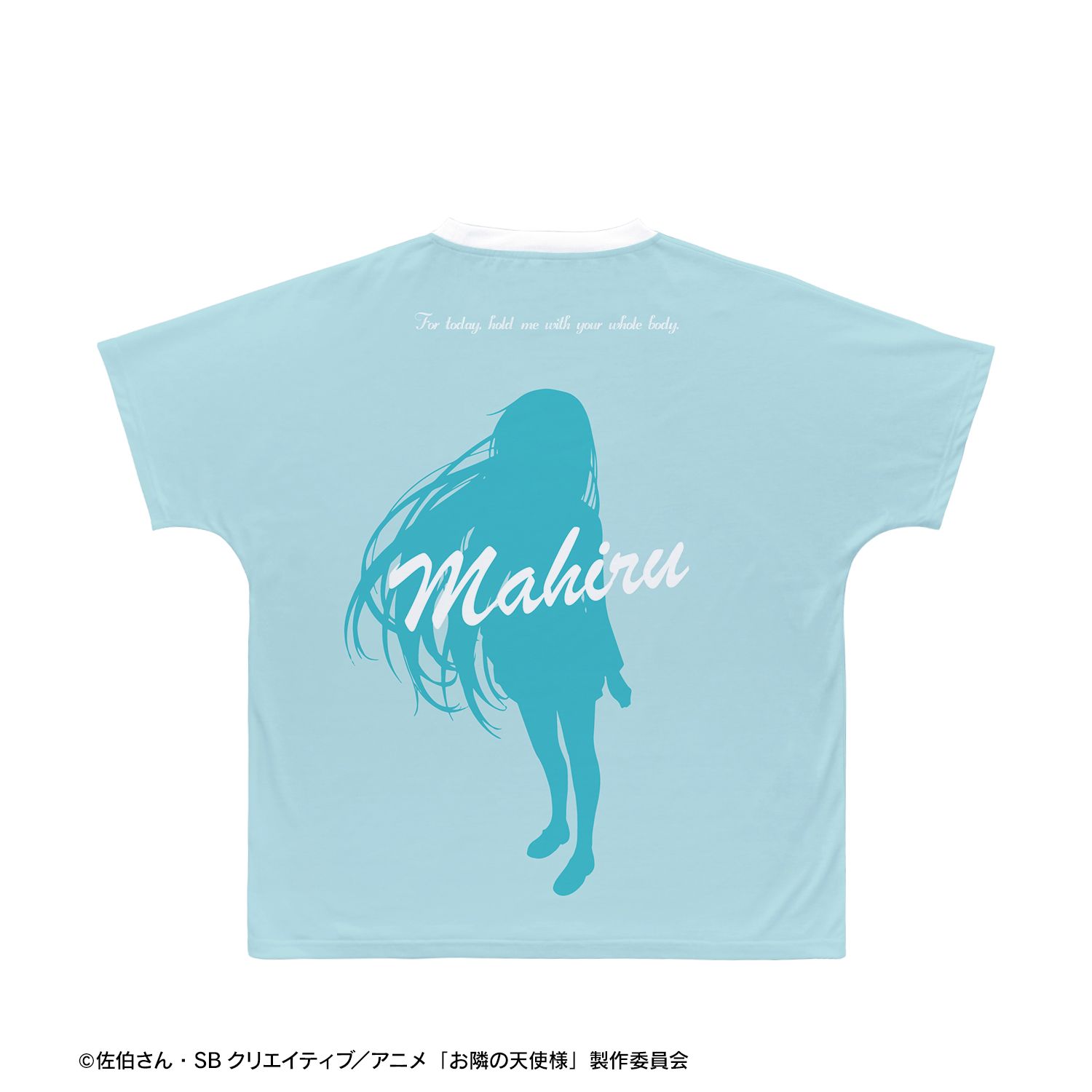 TVアニメ「お隣の天使様にいつの間にか駄目人間にされていた件」 椎名 真昼 Ani-Art aqua label フルグラフィックTシャツ ver.Bユニセックス(サイズ/XS) Image 3 | AniSmile