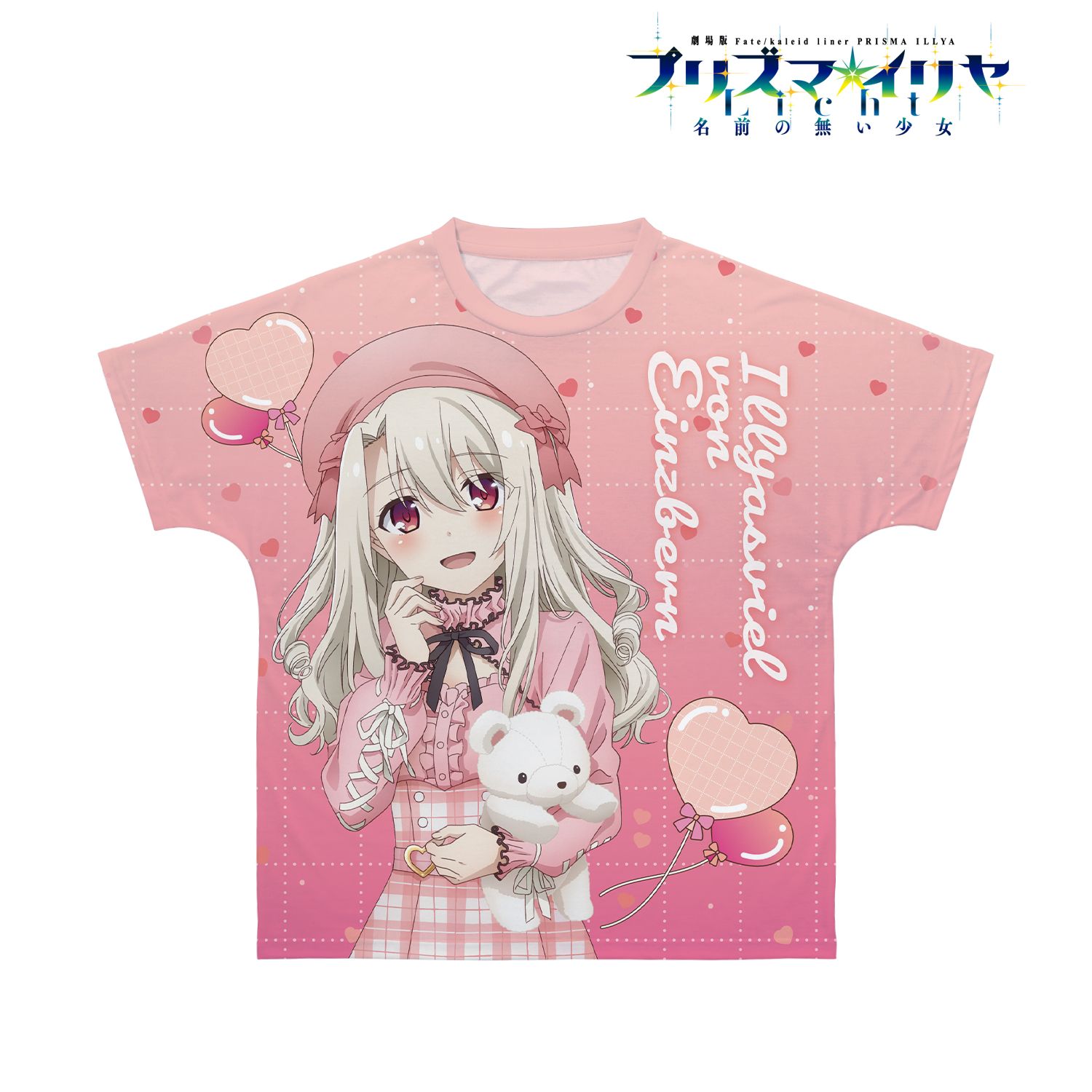描き下ろしイラスト イリヤ PINK kawaii style ver. フルグラフィックTシャツユニセックス(サイズ/XXS) 图片 2 | AniSmile