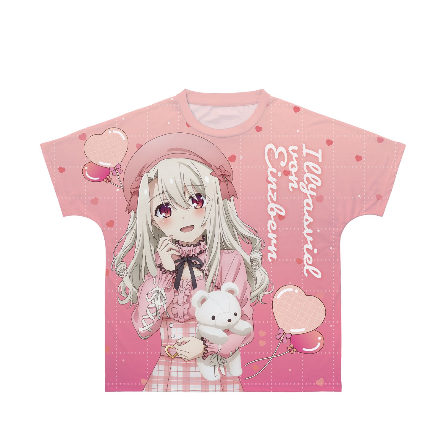 描き下ろしイラスト イリヤ PINK kawaii style ver. フルグラフィックTシャツユニセックス(サイズ/S) - 官方商品图片 | AniSmile