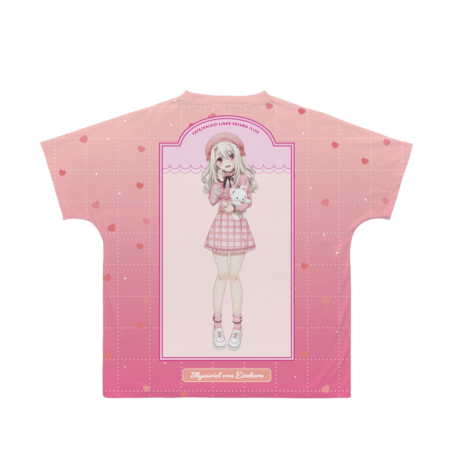 描き下ろしイラスト イリヤ PINK kawaii style ver. フルグラフィックTシャツユニセックス(サイズ/XXXL) Image 3 | AniSmile