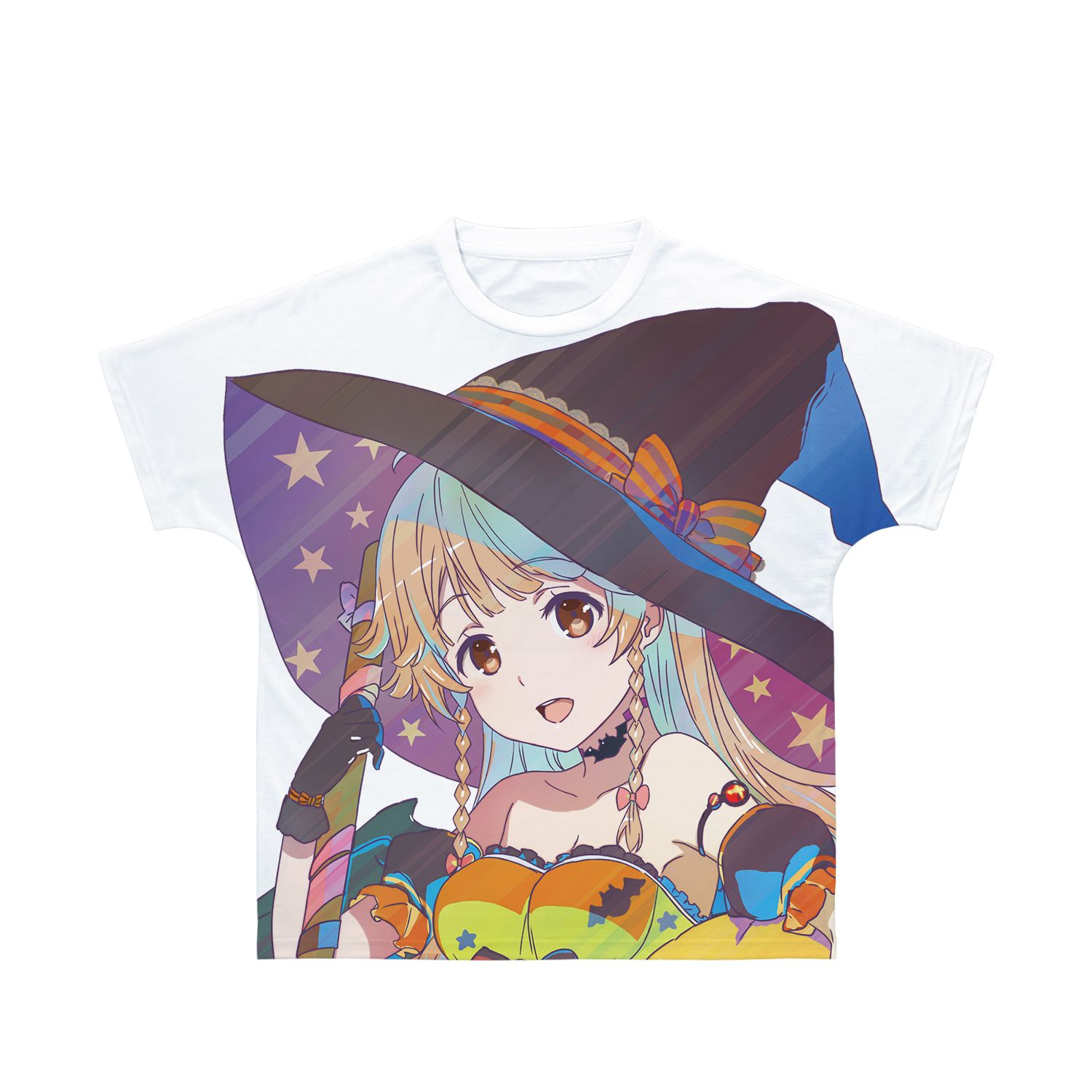 劇場版 ハイスクール・フリート 描き下ろし 納沙 幸子 ハロウィンver. Ani-Art clear label 第2弾 フルグラフィックTシャツユニセックス(サイズ/XXS) - AniSmile