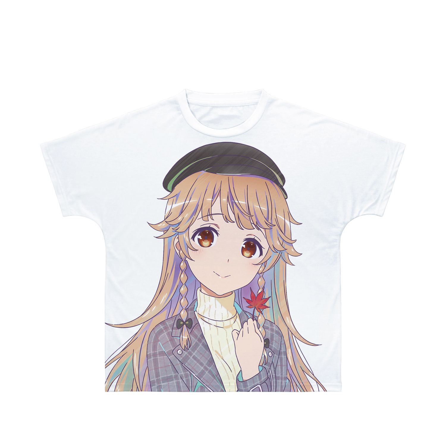 劇場版 ハイスクール・フリート 描き下ろし 納沙 幸子 紅葉狩りver. Ani-Art clear label 第2弾 フルグラフィックTシャツユニセックス(サイズ/XS) - AniSmile