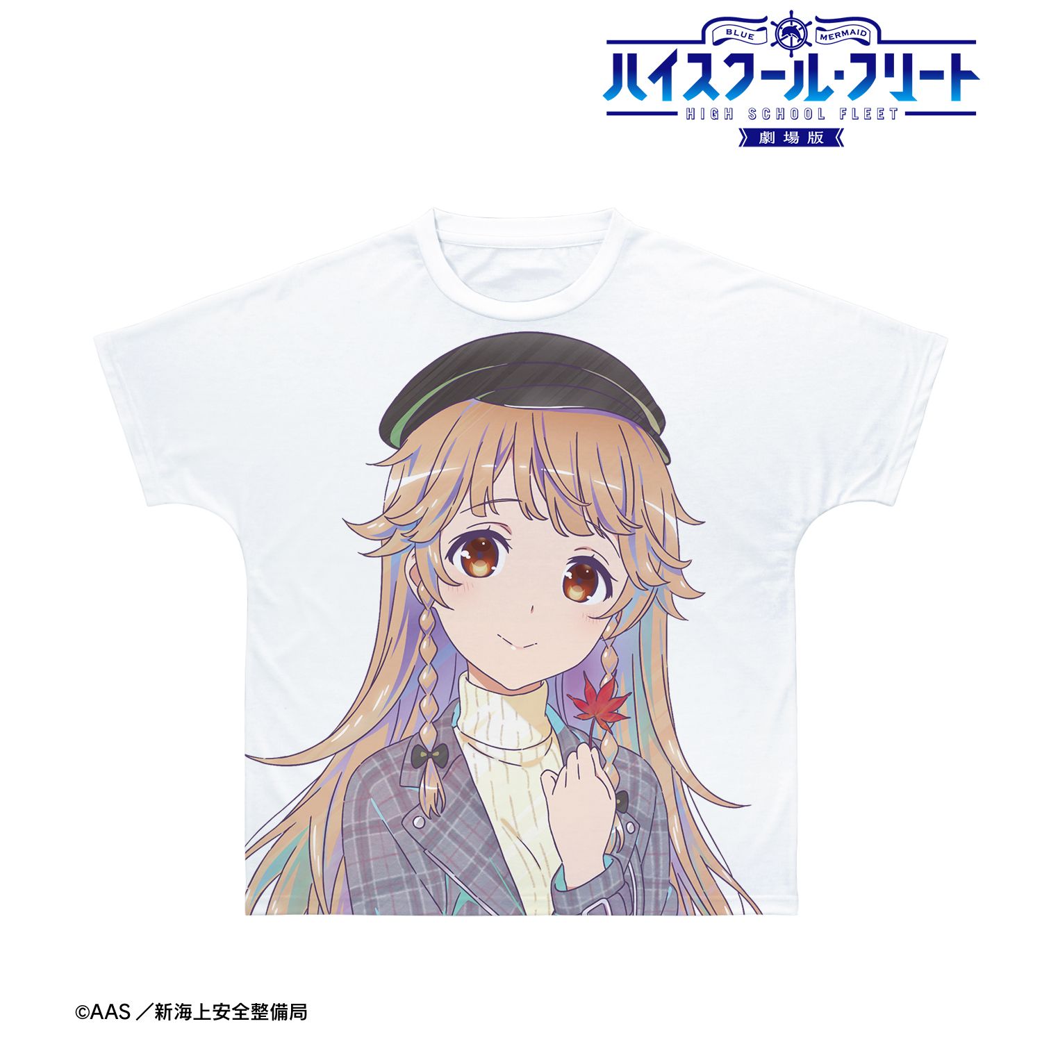 劇場版 ハイスクール・フリート 描き下ろし 納沙 幸子 紅葉狩りver. Ani-Art clear label 第2弾 フルグラフィックTシャツユニセックス(サイズ/M) Image 2 | AniSmile