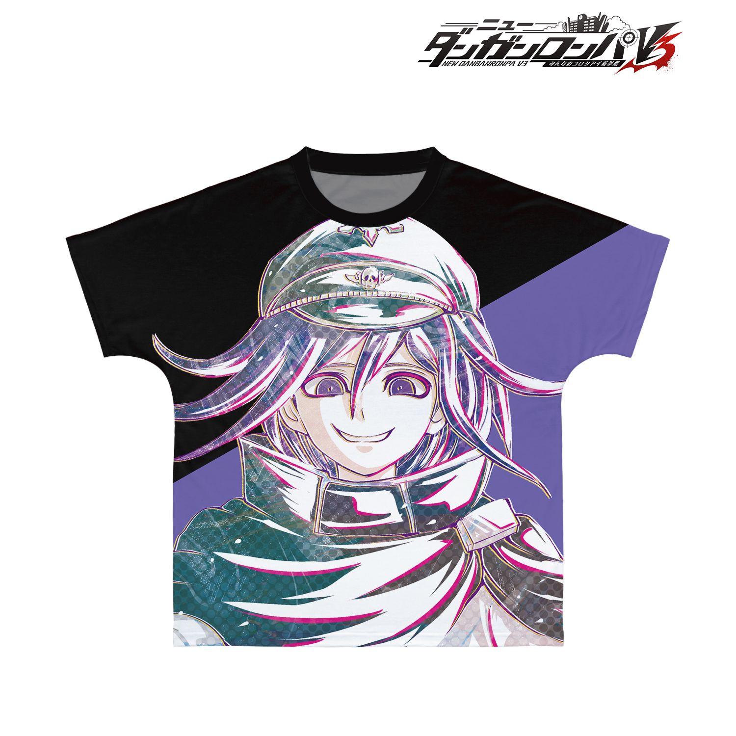 ニューダンガンロンパV3 みんなのコロシアイ新学期 王馬小吉 Ani-Art フルグラフィックTシャツユニセックス(サイズ/XS) Image 3 | AniSmile