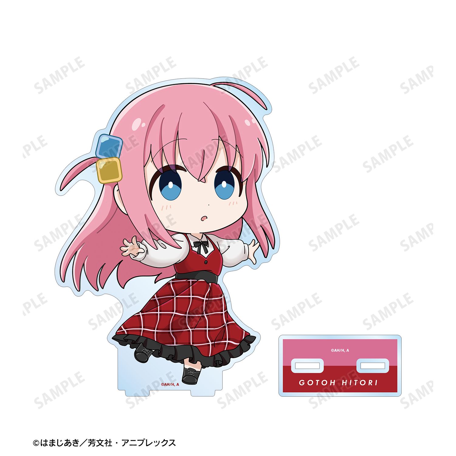 アニメ「ぼっち・ざ・ろっく!」 後藤ひとり A ちびキャラ 赤いドレスver. BIGアクリルスタンド Image 3 | AniSmile