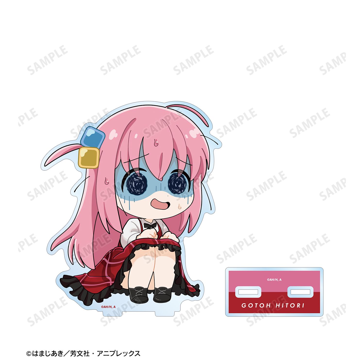 アニメ「ぼっち・ざ・ろっく!」 後藤ひとり B ちびキャラ 赤いドレスver. BIGアクリルスタンド Image 3 | AniSmile