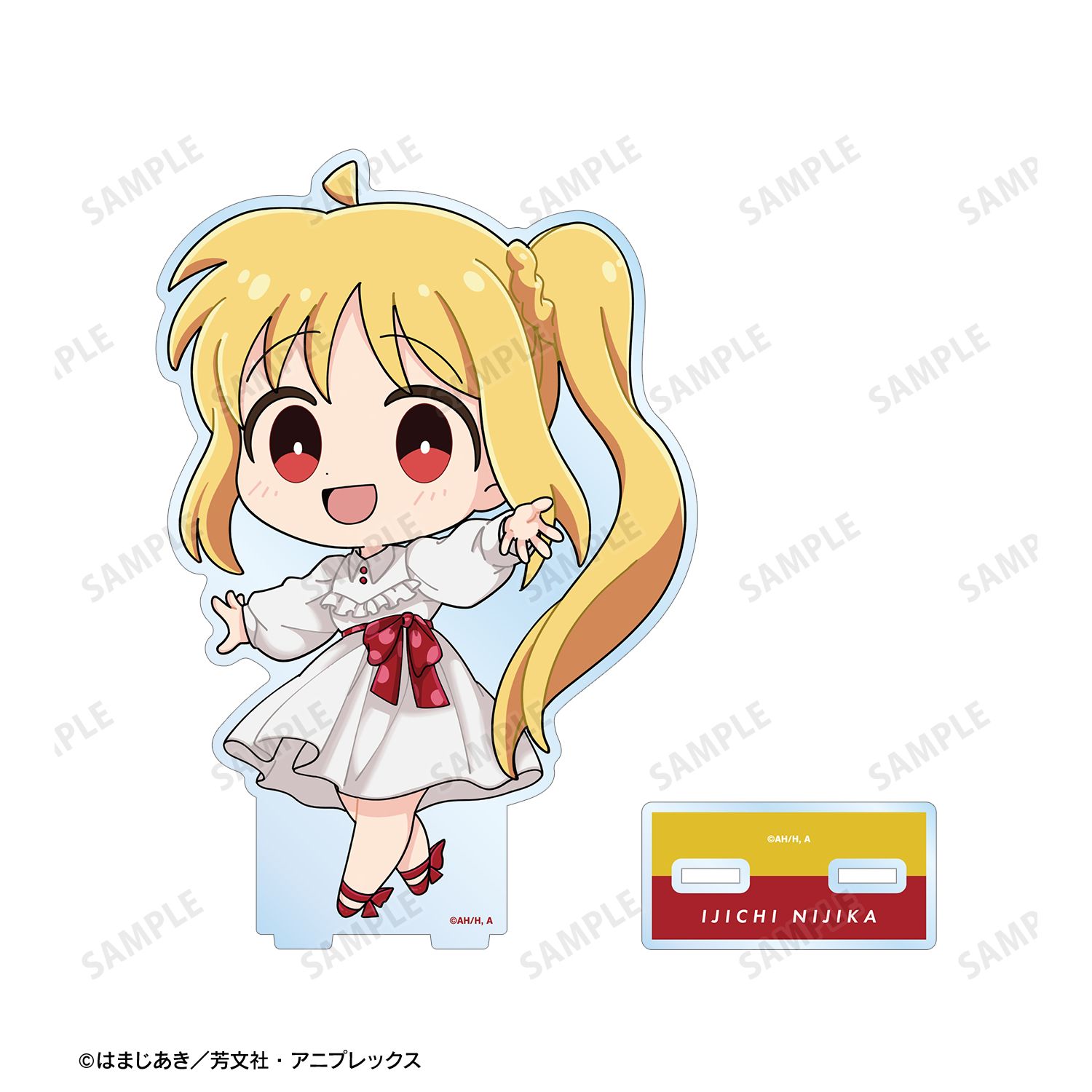 アニメ「ぼっち・ざ・ろっく!」 伊地知虹夏 ちびキャラ 赤いドレスver. BIGアクリルスタンド Image 3 | AniSmile