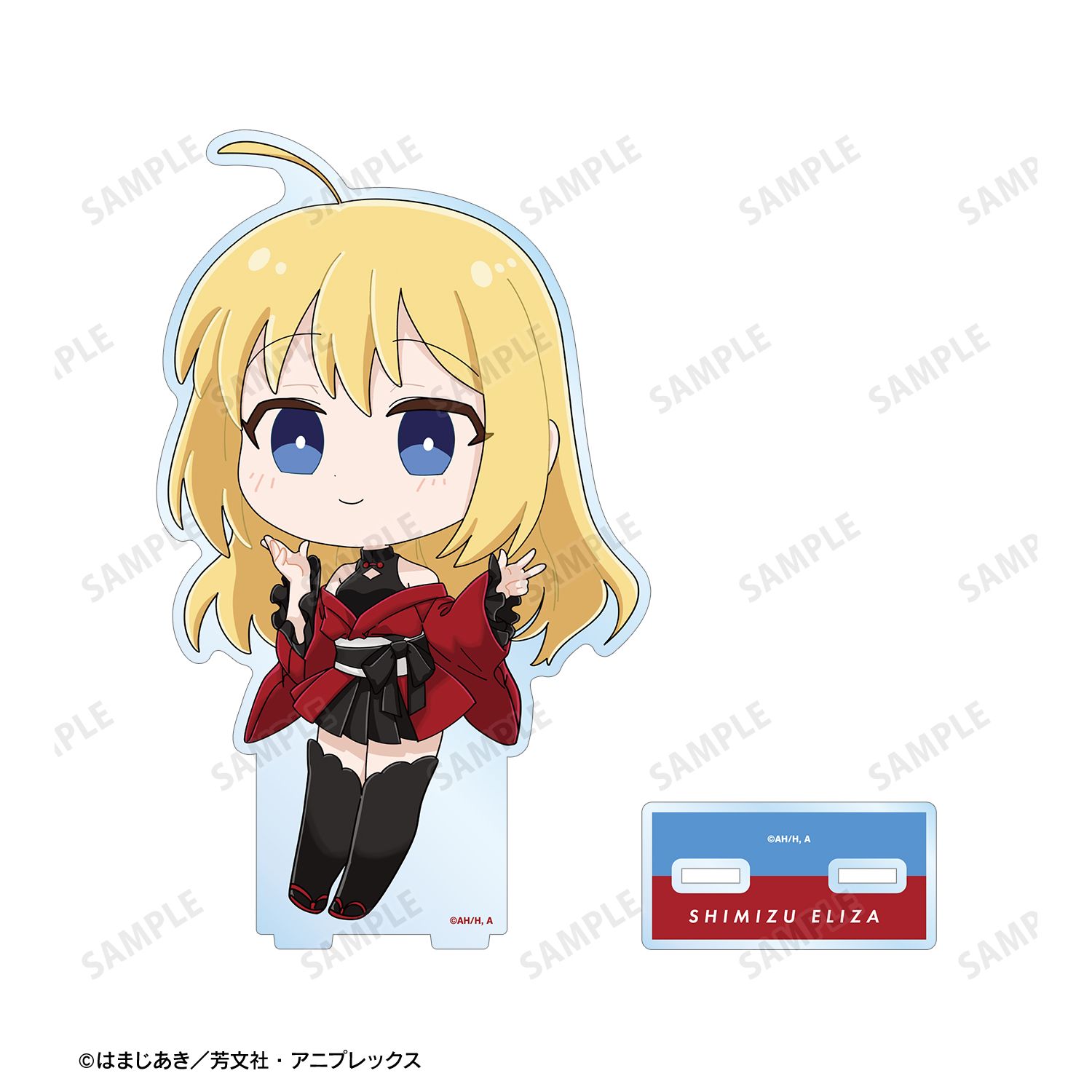アニメ「ぼっち・ざ・ろっく!」 清水イライザ ちびキャラ 赤いドレスver. BIGアクリルスタンド Image 3 | AniSmile
