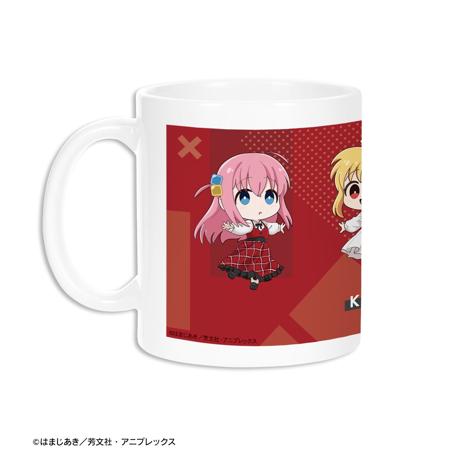 アニメ「ぼっち・ざ・ろっく!」 結束バンド ちびキャラ 赤いドレスver. マグカップ Image 3 | AniSmile