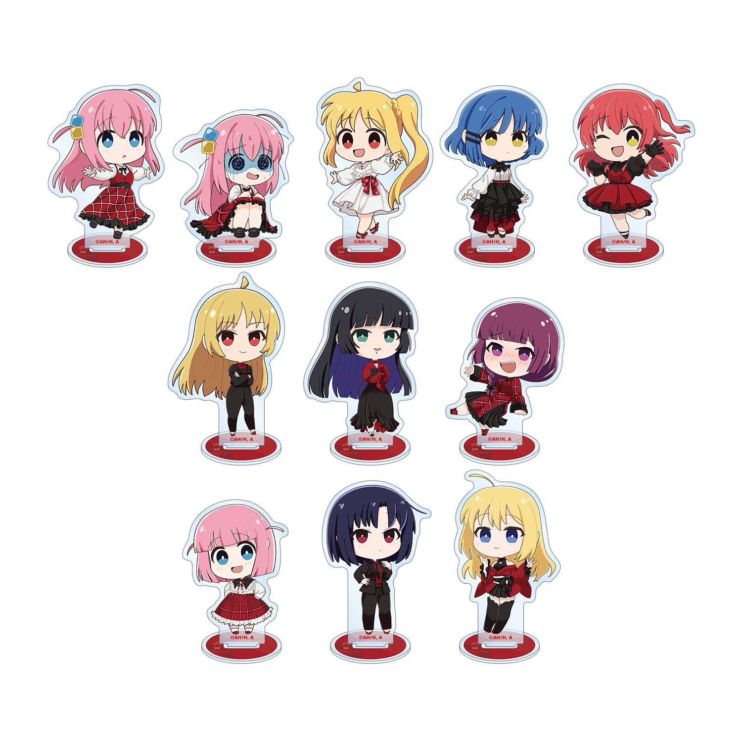 アニメ「ぼっち・ざ・ろっく!」 トレーディング ちびキャラ 赤いドレスver. アクリルスタンド(単位/単品) - AniSmile