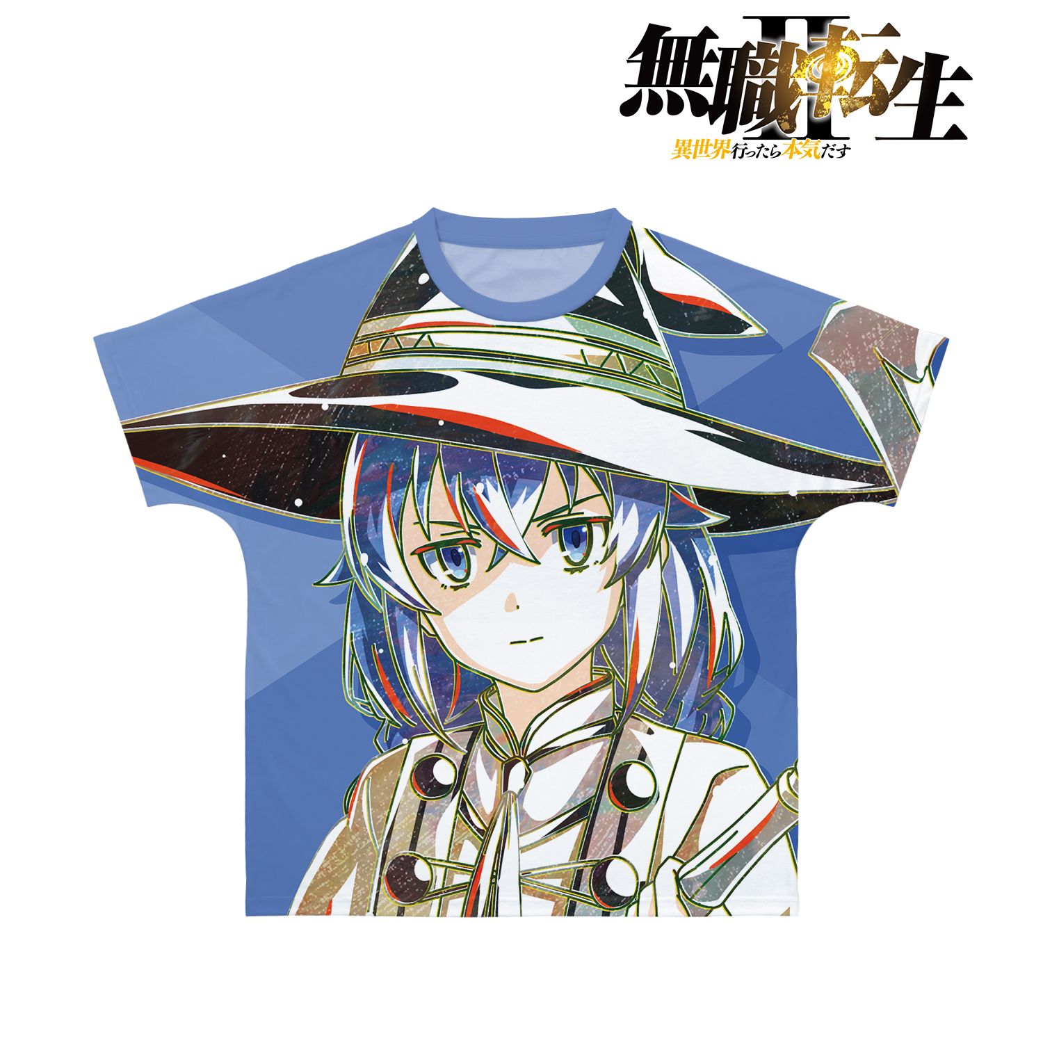 アニメ「無職転生Ⅱ ~異世界行ったら本気だす~」 ロキシー・ミグルディア Ani-Art 第2弾 フルグラフィックTシャツユニセックス(サイズ/XXXL) Image 3 | AniSmile