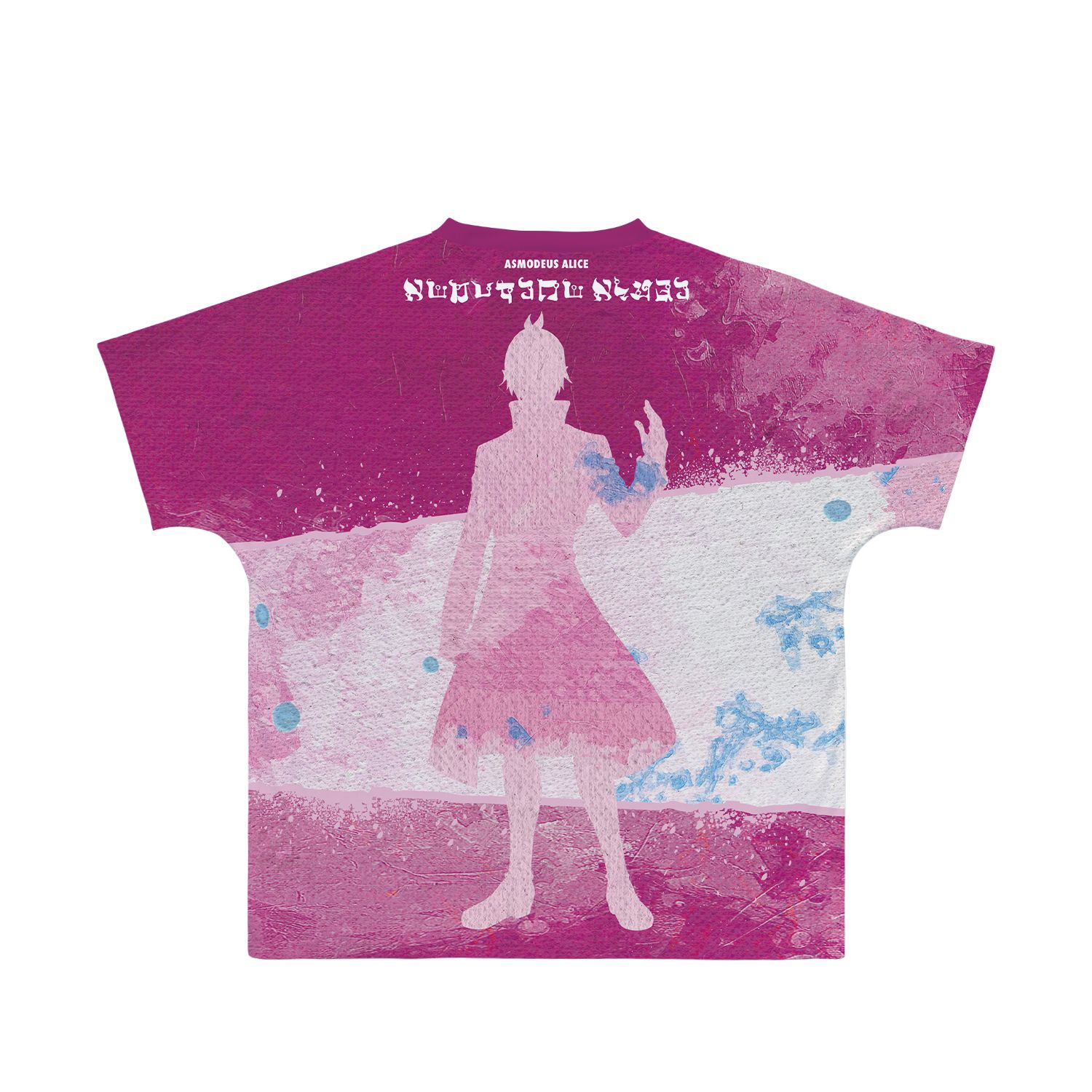 魔入りました!入間くん アスモデウス・アリス grunge CANVAS フルグラフィックTシャツユニセックス(サイズ/XL) Image 3 | AniSmile