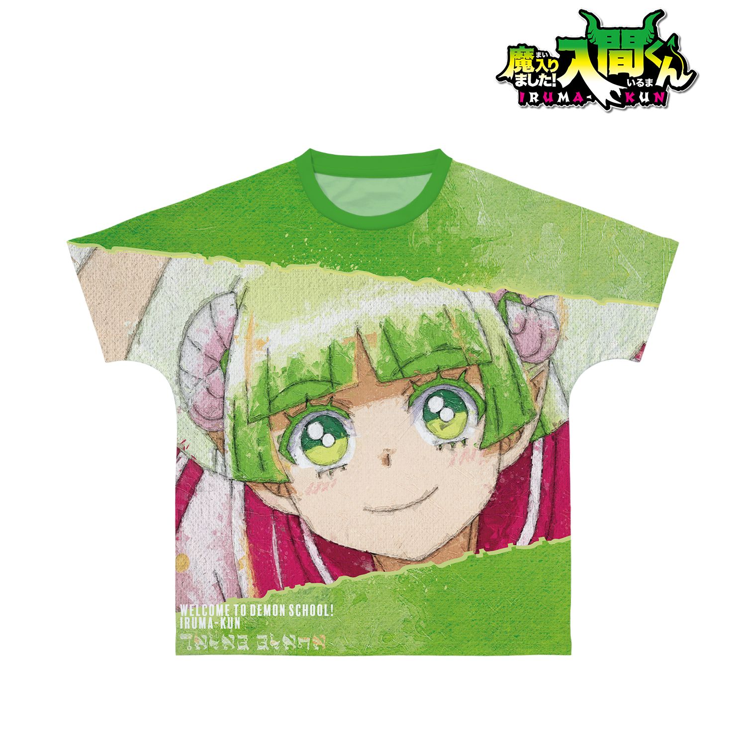 魔入りました!入間くん ウァラク・クララ grunge CANVAS フルグラフィックTシャツユニセックス(サイズ/XL) Image 3 | AniSmile