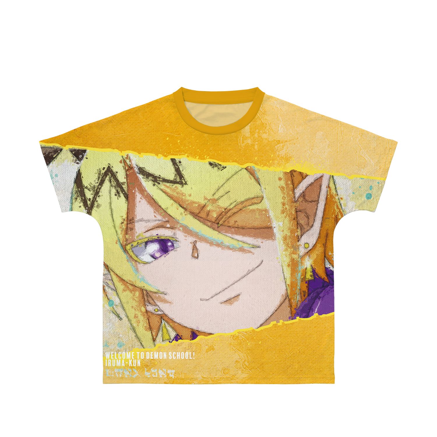 魔入りました!入間くん シャックス・リード grunge CANVAS フルグラフィックTシャツユニセックス(サイズ/L) - official product image | AniSmile