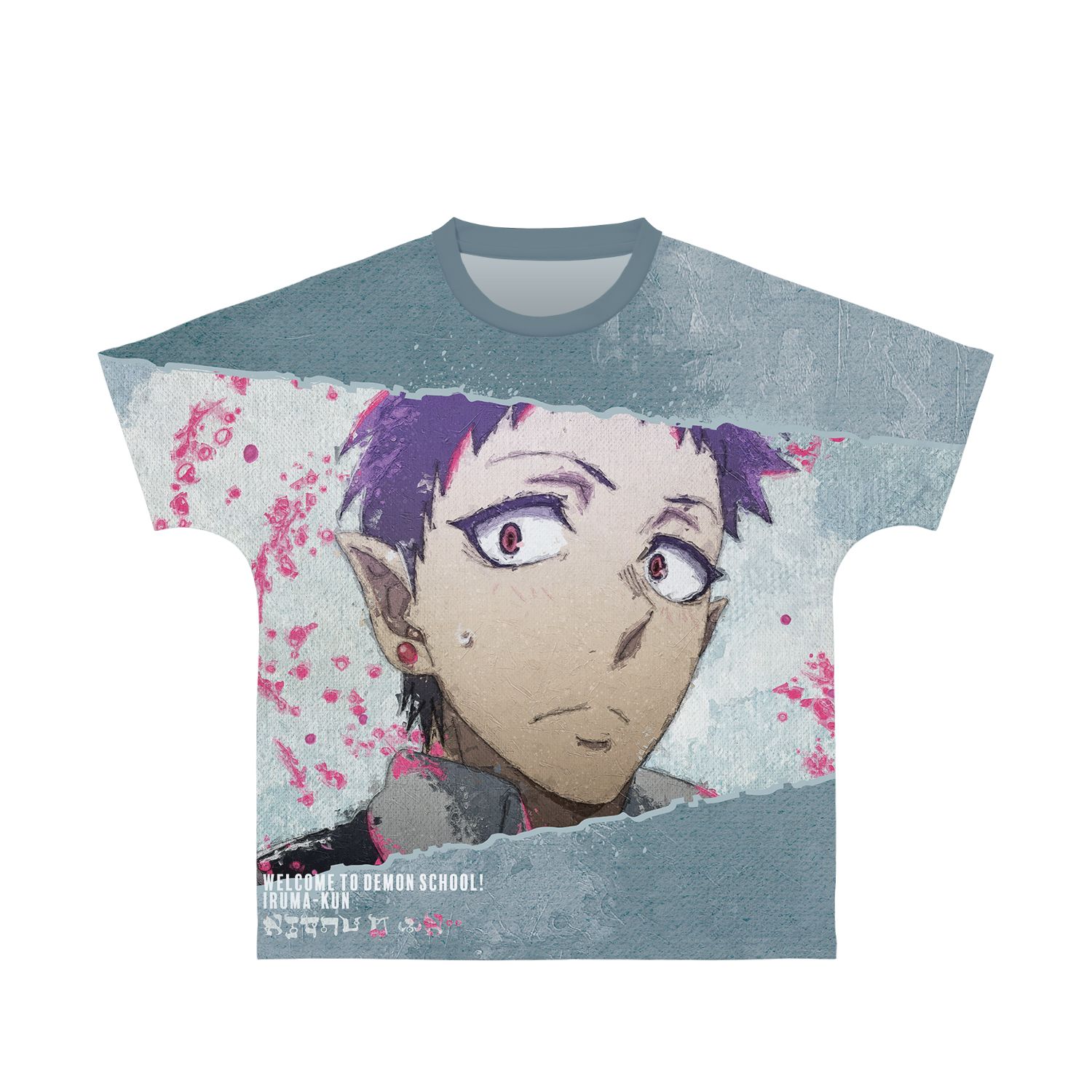 魔入りました!入間くん アンドロ・M・ジャズ grunge CANVAS フルグラフィックTシャツユニセックス(サイズ/XXXL) - AniSmile