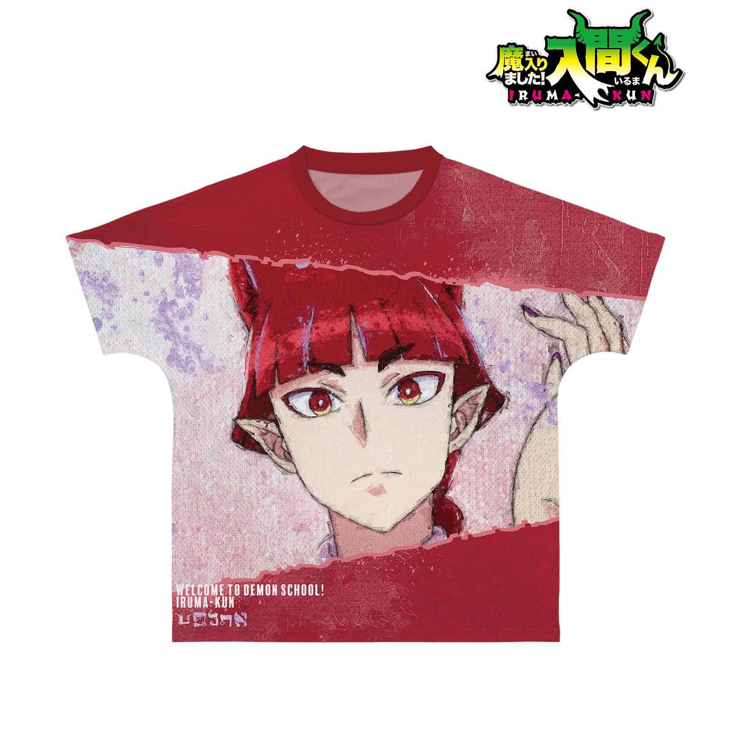 魔入りました!入間くん オペラ grunge CANVAS フルグラフィックTシャツユニセックス(サイズ/XS) Image 2 | AniSmile