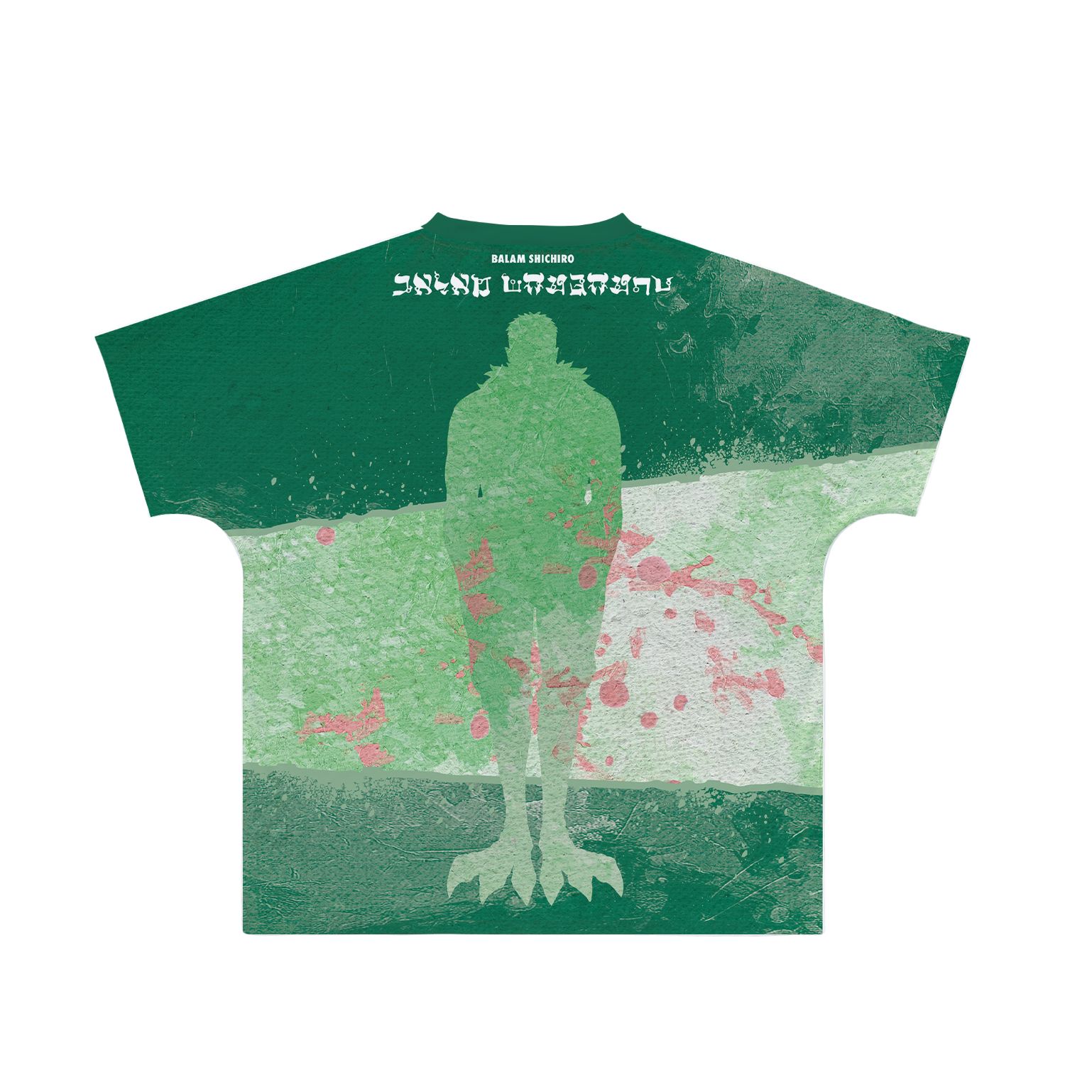魔入りました!入間くん バラム・シチロウ grunge CANVAS フルグラフィックTシャツユニセックス(サイズ/M) Image 3 | AniSmile