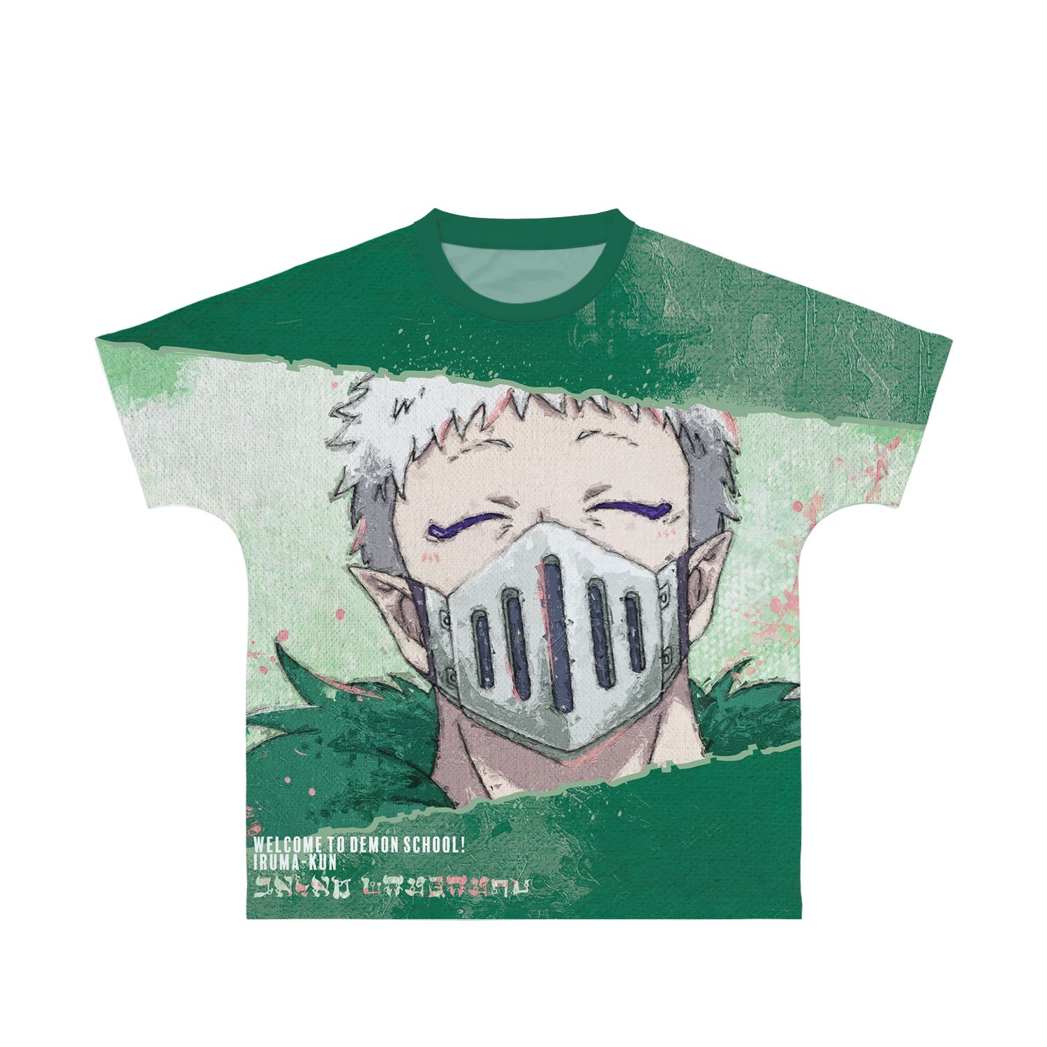 魔入りました!入間くん バラム・シチロウ grunge CANVAS フルグラフィックTシャツユニセックス(サイズ/XL) - AniSmile