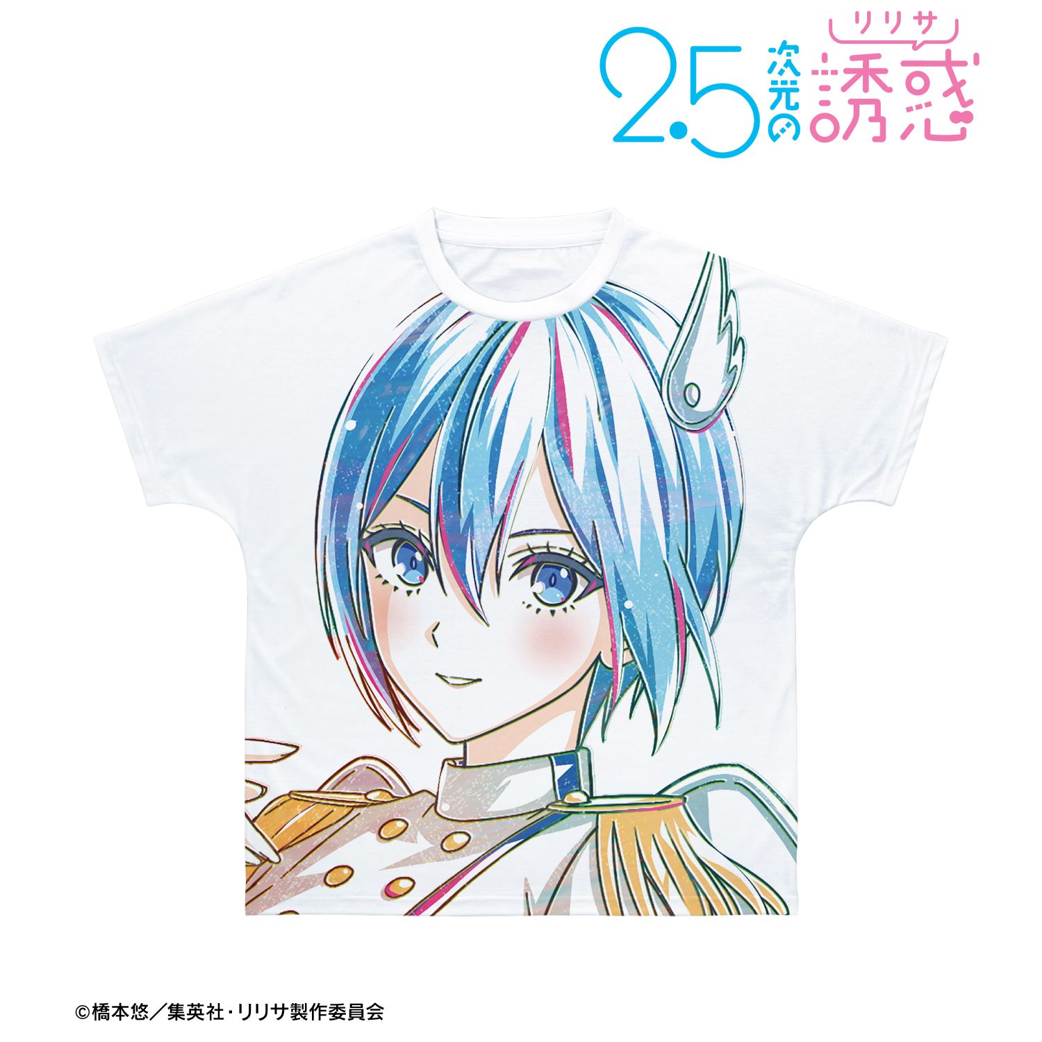 TVアニメ『2.5次元の誘惑』 ノキエル 天使空挺隊 Ani-Art フルグラフィックTシャツユニセックス(サイズ/XXXL) Image 2 | AniSmile