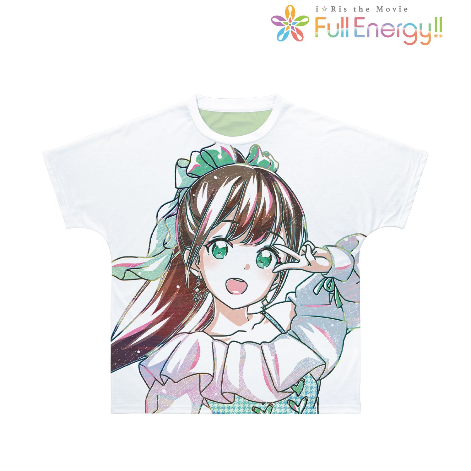 i☆Ris the Movie - Full Energy!! - 山北早紀 Ani-Art フルグラフィックTシャツユニセックス(サイズ/L) Image 3 | AniSmile