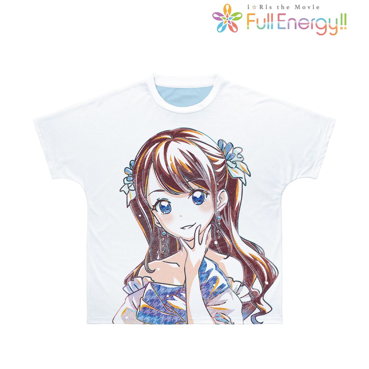 i☆Ris the Movie - Full Energy!! - 芹澤 優 Ani-Art フルグラフィックTシャツユニセックス(サイズ/S) Image 3 | AniSmile