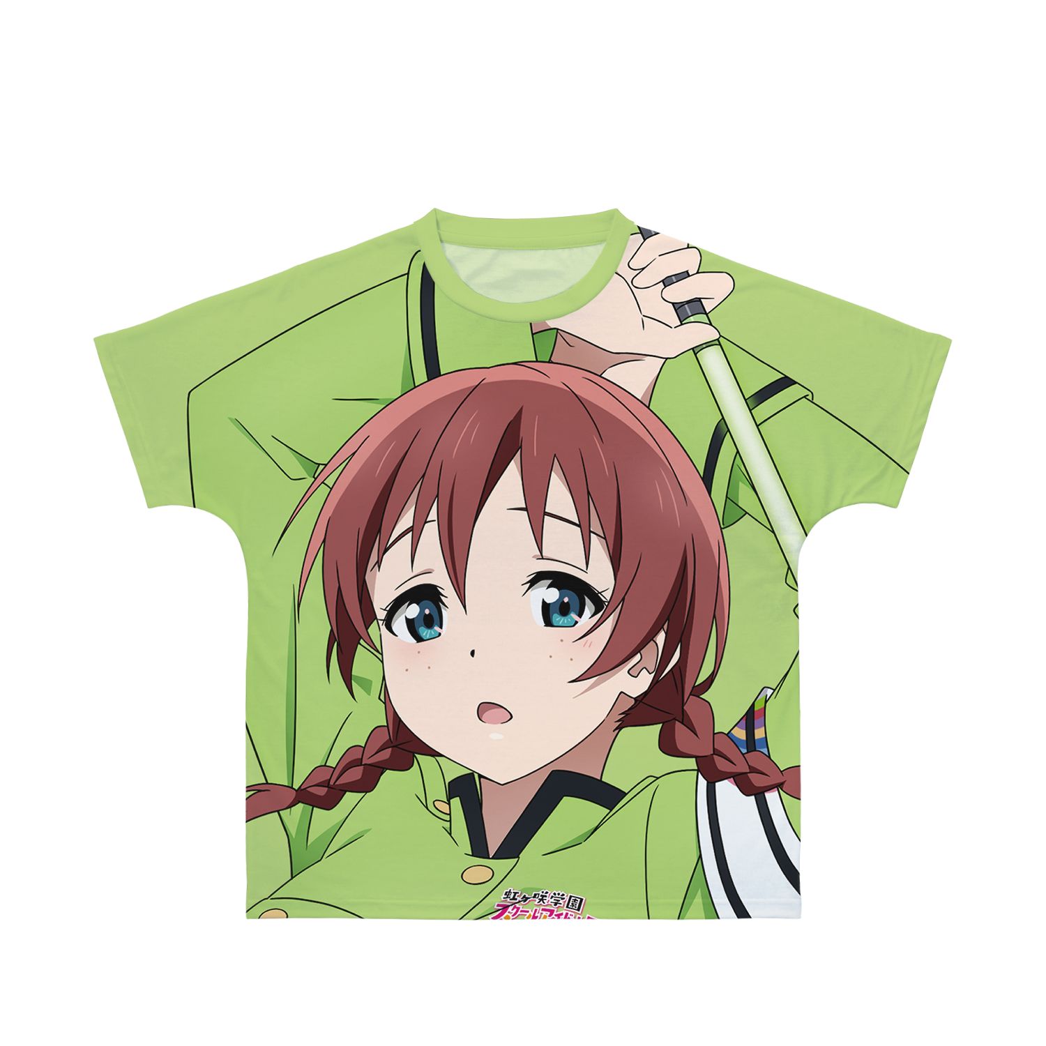 ラブライブ!虹ヶ咲学園スクールアイドル同好会 描き下ろし エマ・ヴェルデ 繚乱!ビクトリーロードver. フルグラフィックTシャツユニセックス(サイズ/XXS) - official product image | AniSmile
