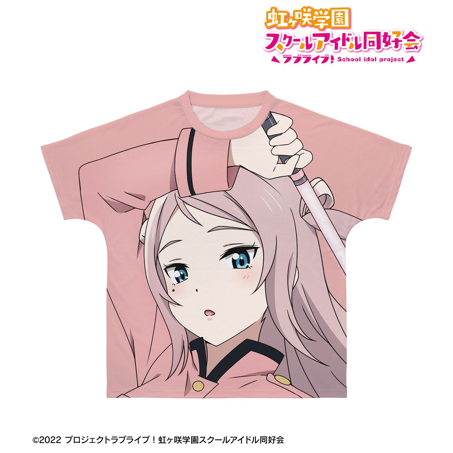 ラブライブ!虹ヶ咲学園スクールアイドル同好会 描き下ろし 鐘 嵐珠 繚乱!ビクトリーロードver. フルグラフィックTシャツユニセックス(サイズ/M) Image 3 | AniSmile