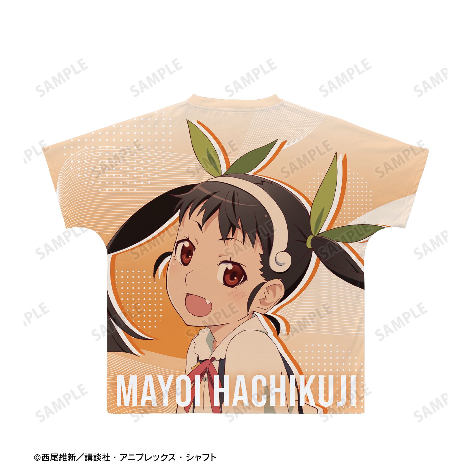 〈物語〉シリーズ オフ&モンスターシーズン 八九寺真宵 フルグラフィックTシャツユニセックス(サイズ/M) Image 3 | AniSmile