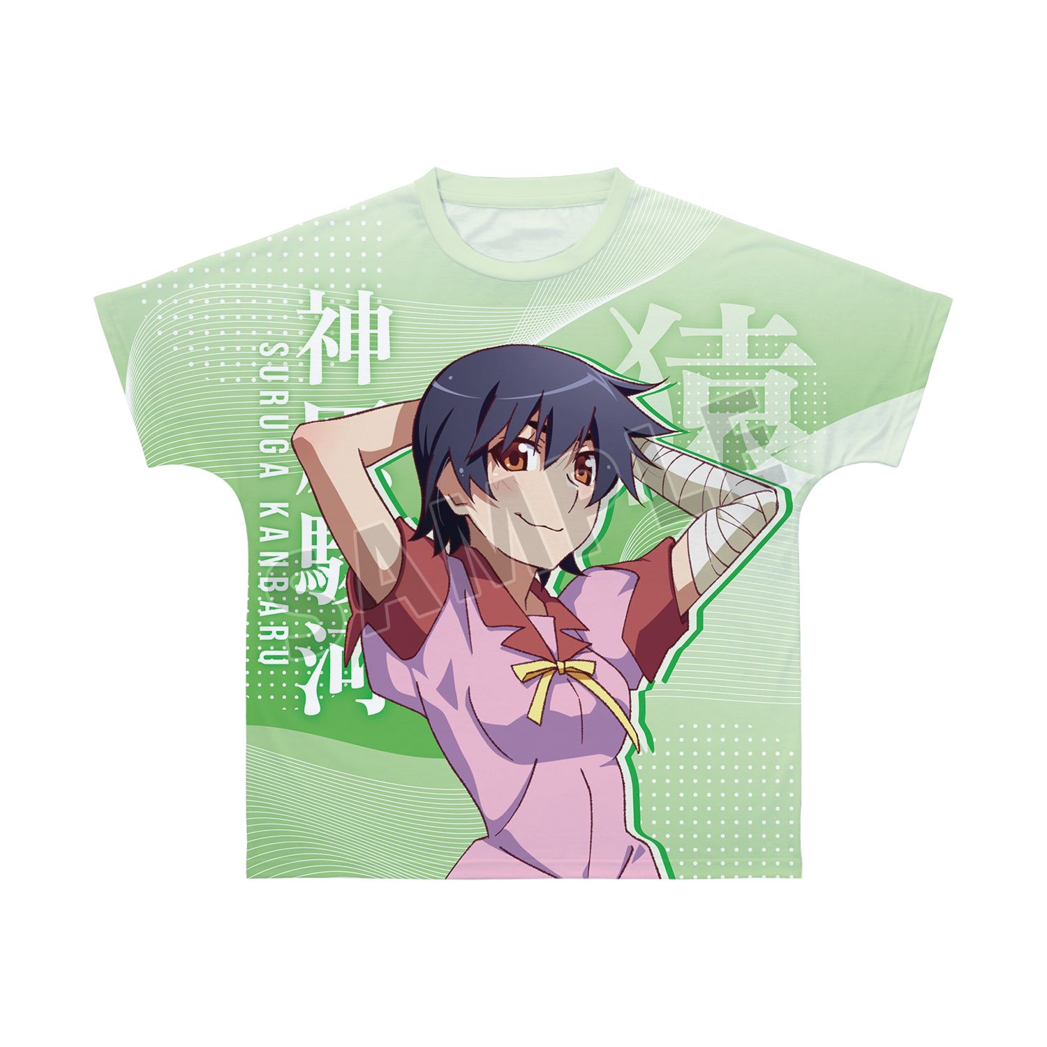 〈物語〉シリーズ オフ&モンスターシーズン 神原駿河 フルグラフィックTシャツユニセックス(サイズ/XS) - AniSmile