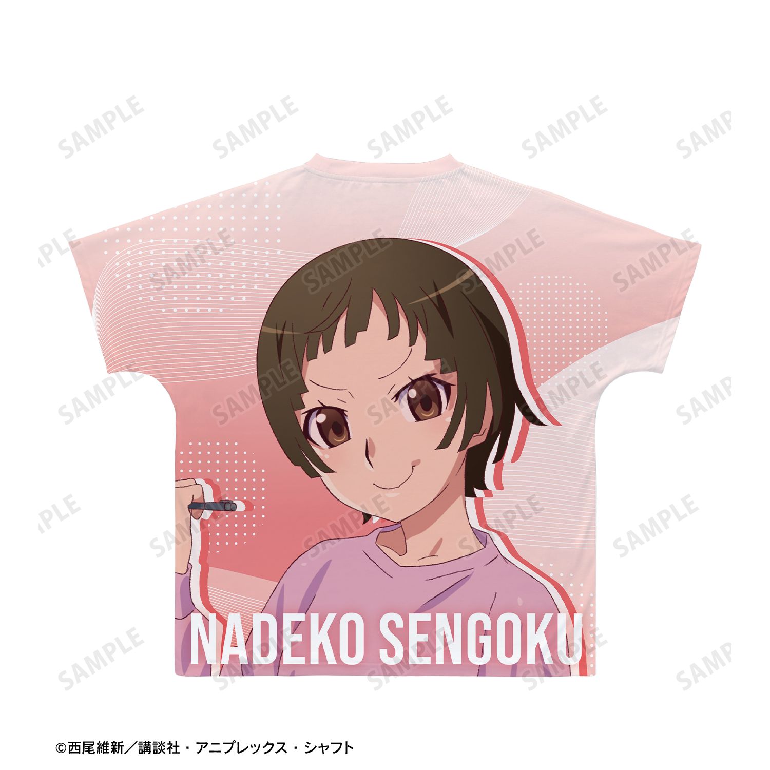 〈物語〉シリーズ オフ&モンスターシーズン 千石撫子 フルグラフィックTシャツユニセックス(サイズ/XXXL) Image 3 | AniSmile