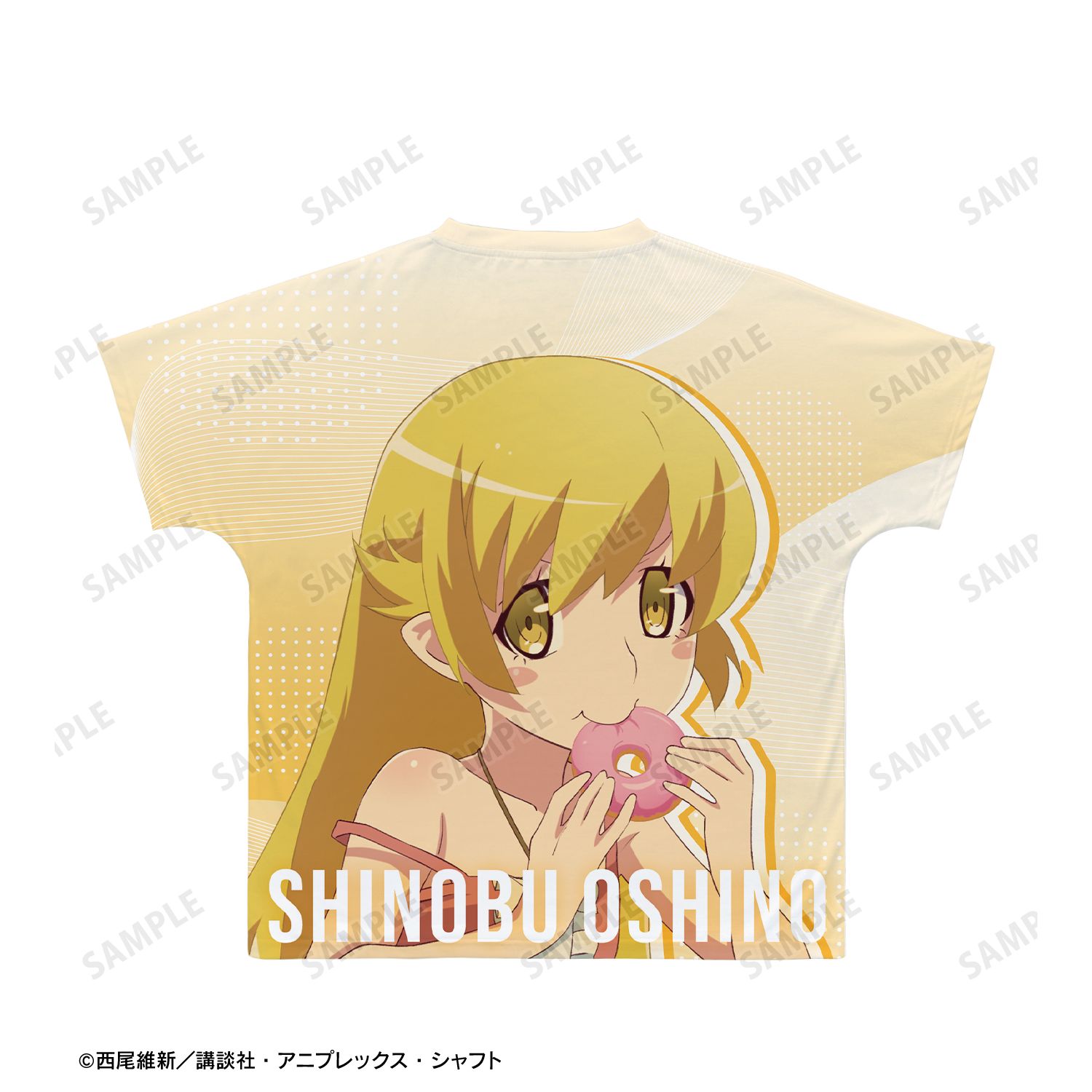〈物語〉シリーズ オフ&モンスターシーズン 忍野忍 フルグラフィックTシャツユニセックス(サイズ/S) Image 3 | AniSmile
