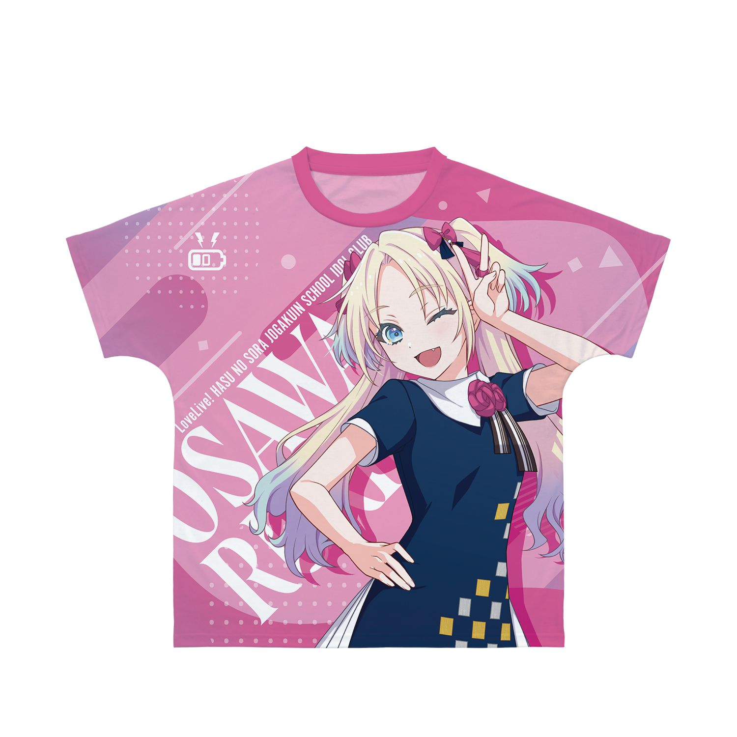 ラブライブ!蓮ノ空女学院スクールアイドルクラブ 大沢 瑠璃乃 フルグラフィックTシャツユニセックス(サイズ/M) - AniSmile