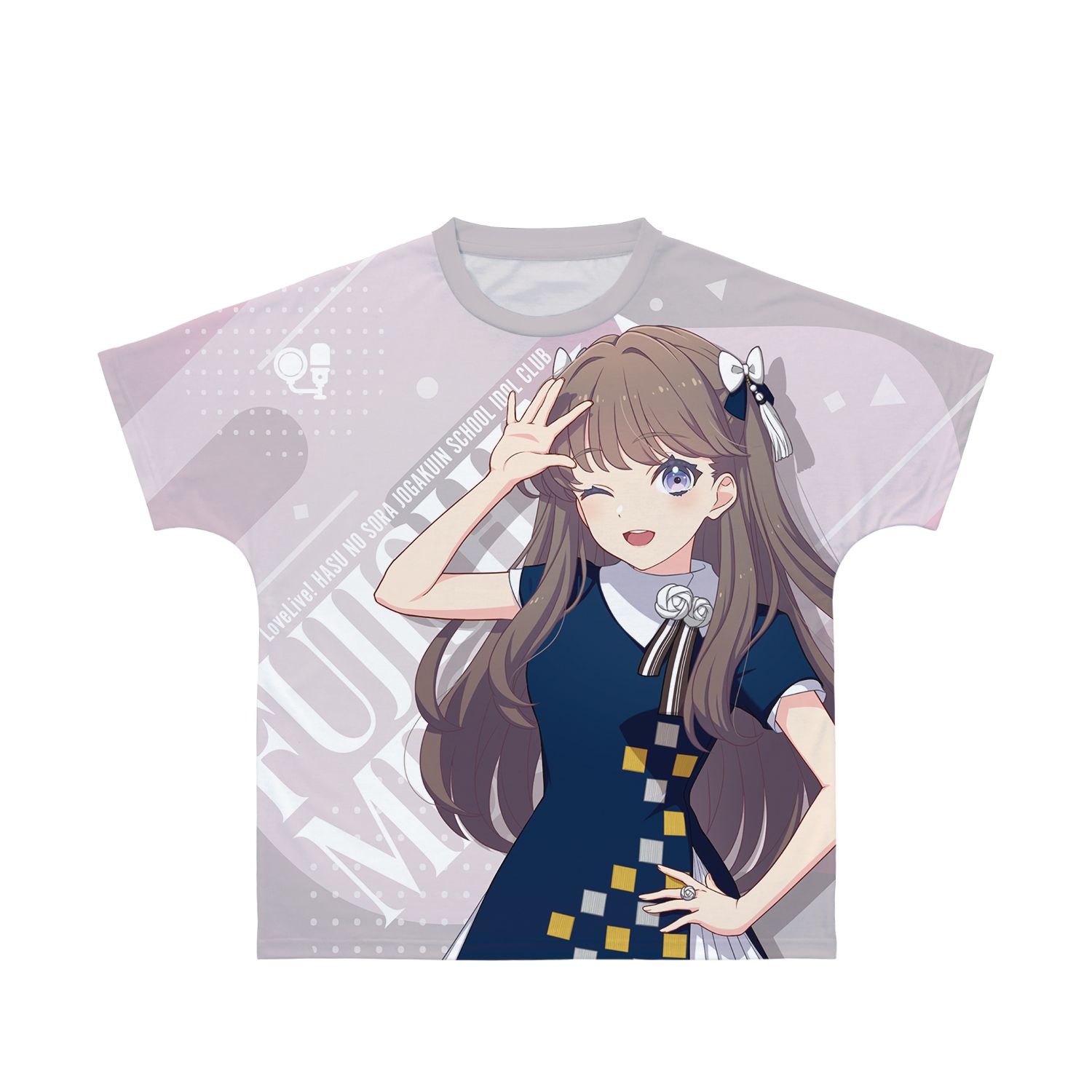 ラブライブ!蓮ノ空女学院スクールアイドルクラブ 藤島 慈 フルグラフィックTシャツユニセックス(サイズ/XS) - AniSmile