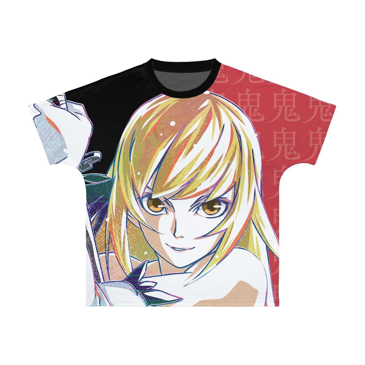 続・終物語 キスショット・アセロラオリオン・ハートアンダーブレード Ani-Art フルグラフィックTシャツユニセックス(サイズ/S) - official product image | AniSmile