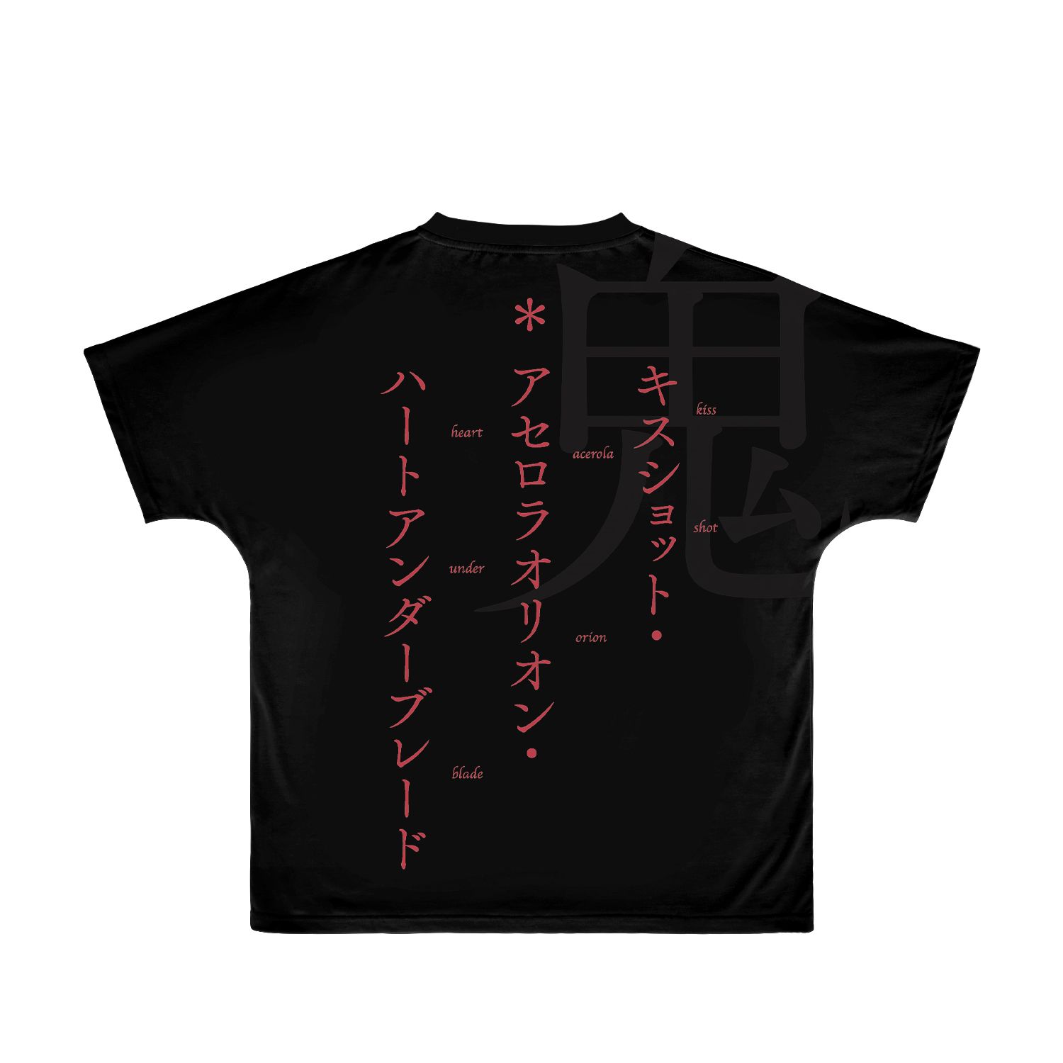 続・終物語 キスショット・アセロラオリオン・ハートアンダーブレード Ani-Art フルグラフィックTシャツユニセックス(サイズ/S) Image 2 | AniSmile
