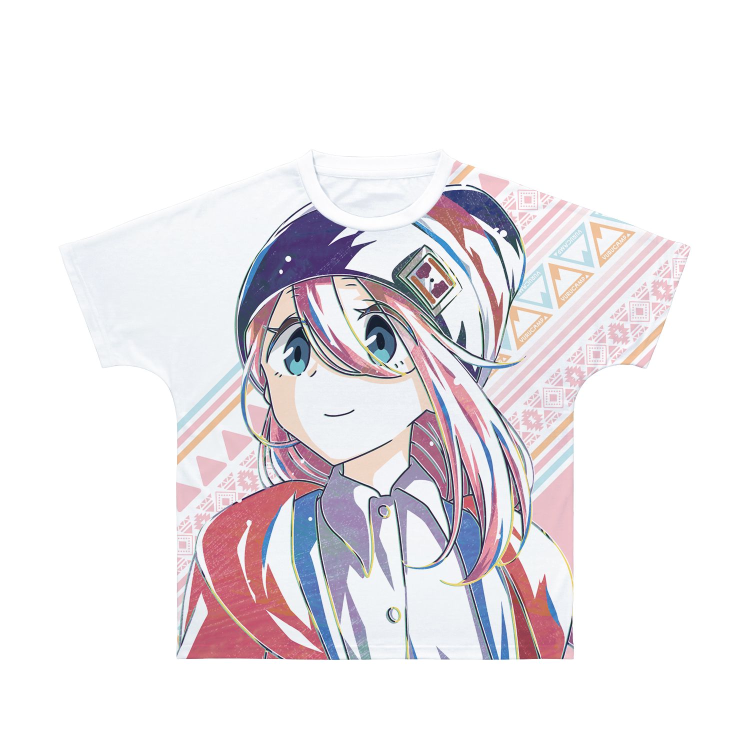 ゆるキャン△ 各務原なでしこ Ani-Art 第4弾 フルグラフィックTシャツユニセックス(サイズ/L) - AniSmile