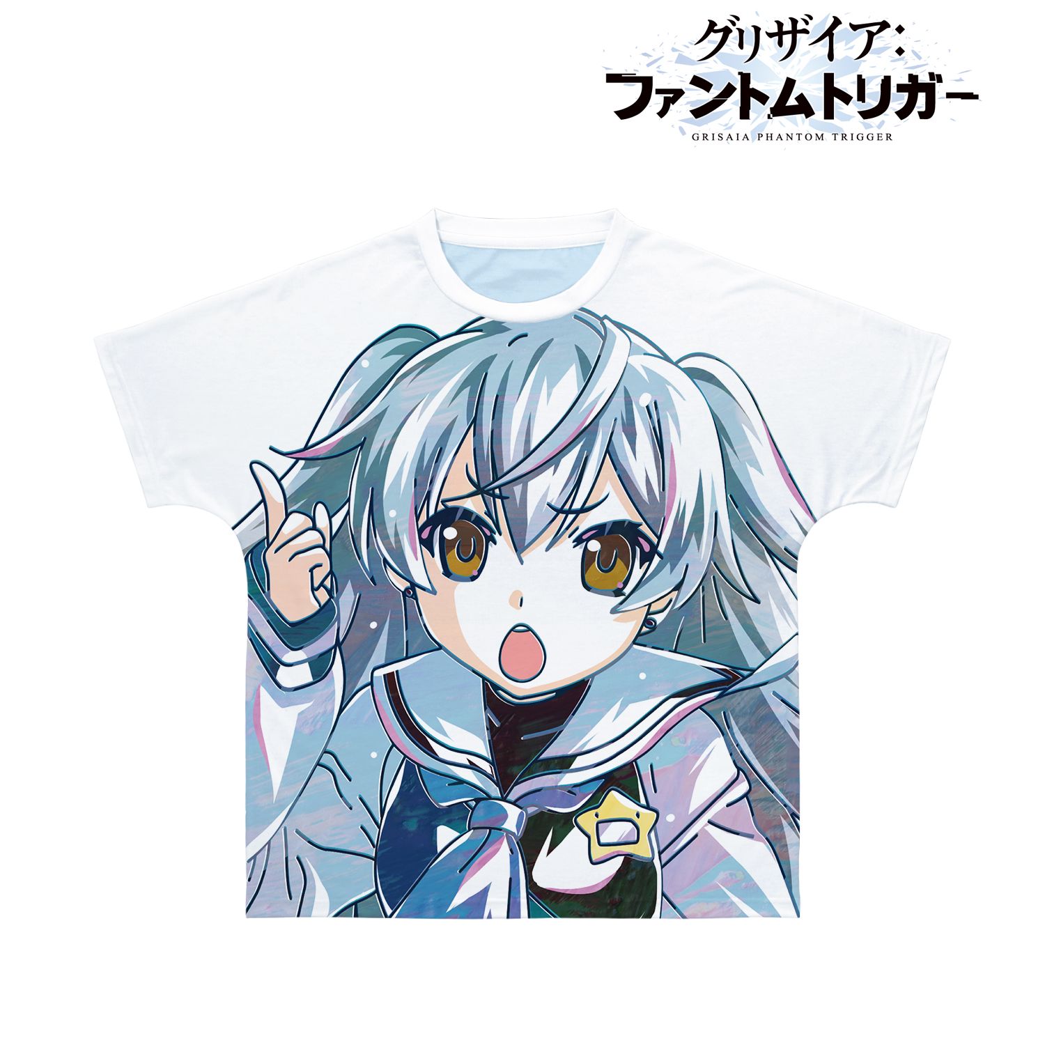 TVアニメ『グリザイア:ファントムトリガー』 獅子ヶ谷桐花 Ani-Art フルグラフィックTシャツユニセックス(サイズ/L) Image 3 | AniSmile