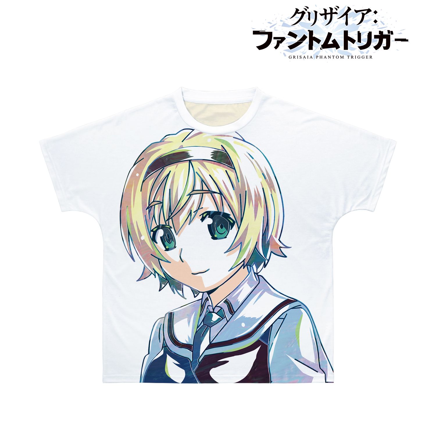 TVアニメ『グリザイア:ファントムトリガー』 鯨瀬・クリスティナ・桜子 Ani-Art フルグラフィックTシャツユニセックス(サイズ/XS) Image 2 | AniSmile