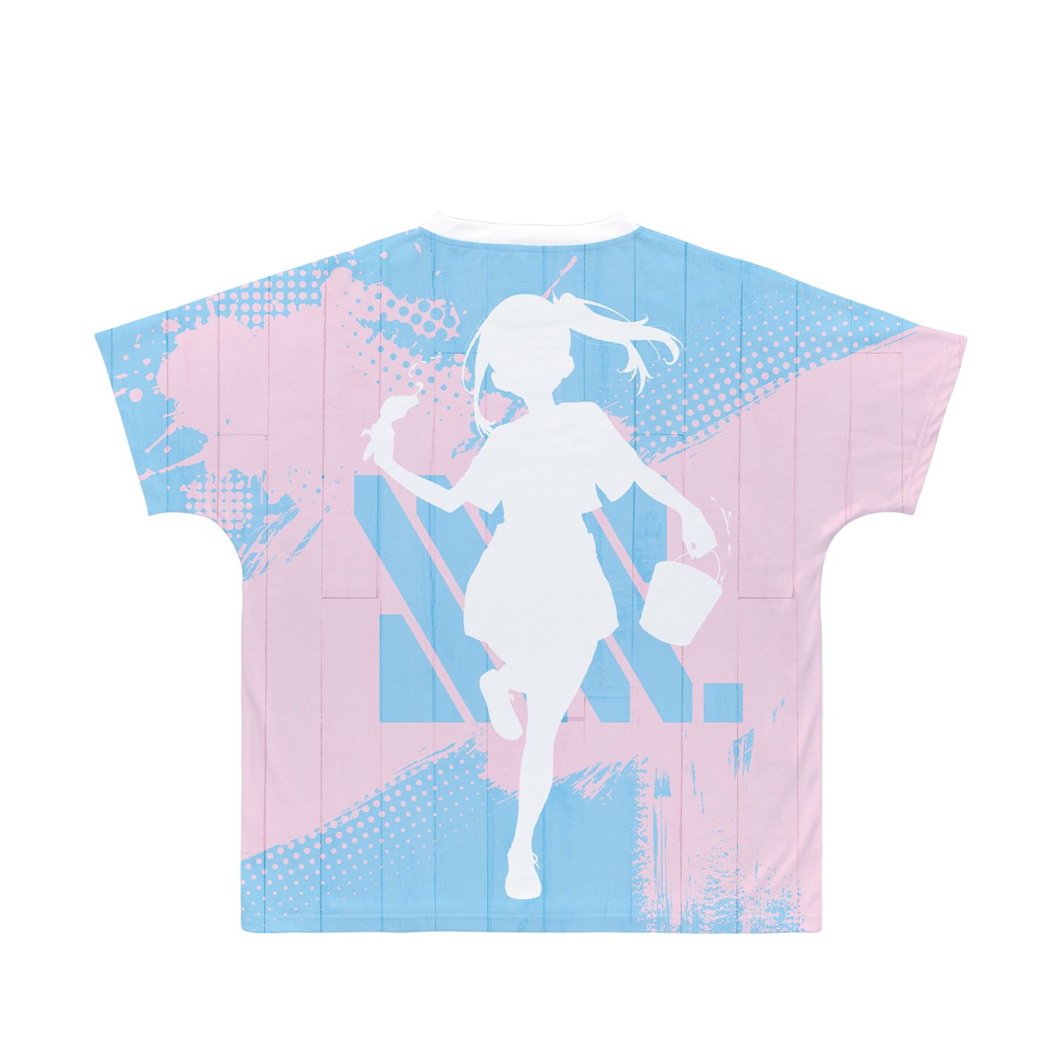 グリッドマン ユニバース 描き下ろし 宝多六花 ペインタースタイルver. フルグラフィックTシャツユニセックス(サイズ/XXXL) Image 3 | AniSmile