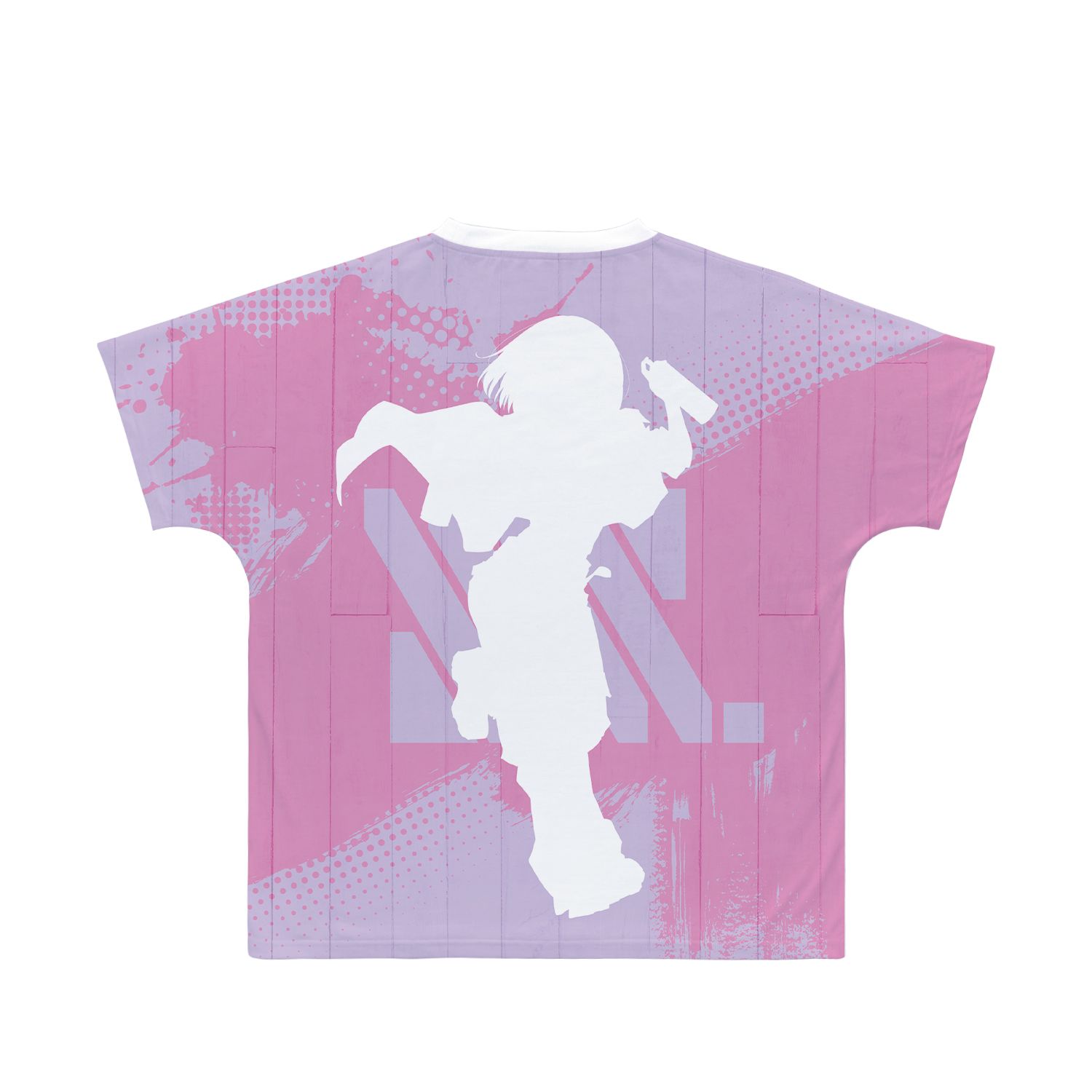 グリッドマン ユニバース 描き下ろし 新条アカネ ペインタースタイルver. フルグラフィックTシャツユニセックス(サイズ/XXS) Image 3 | AniSmile