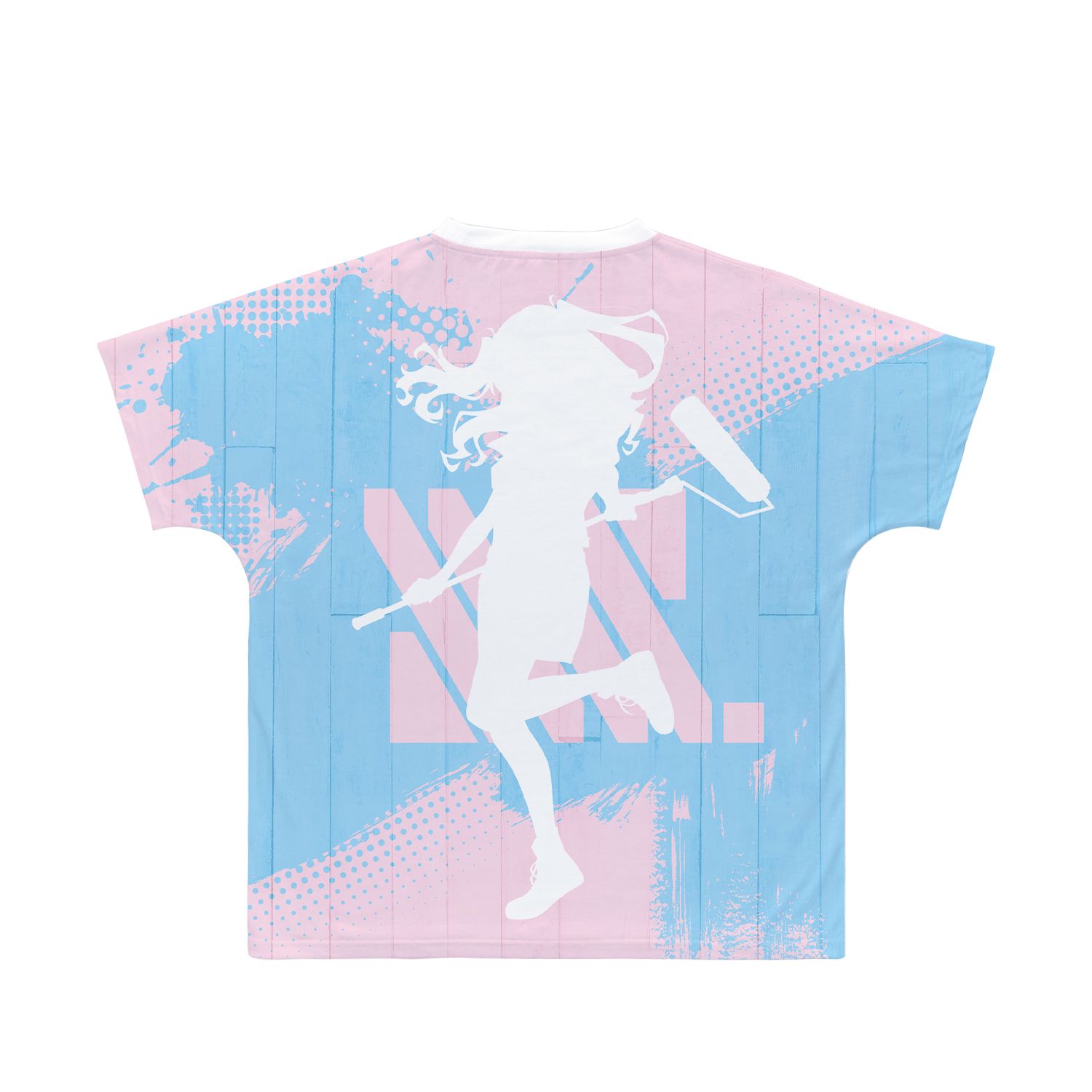 グリッドマン ユニバース 描き下ろし 南 夢芽 ペインタースタイルver. フルグラフィックTシャツユニセックス(サイズ/XL) - AniSmile